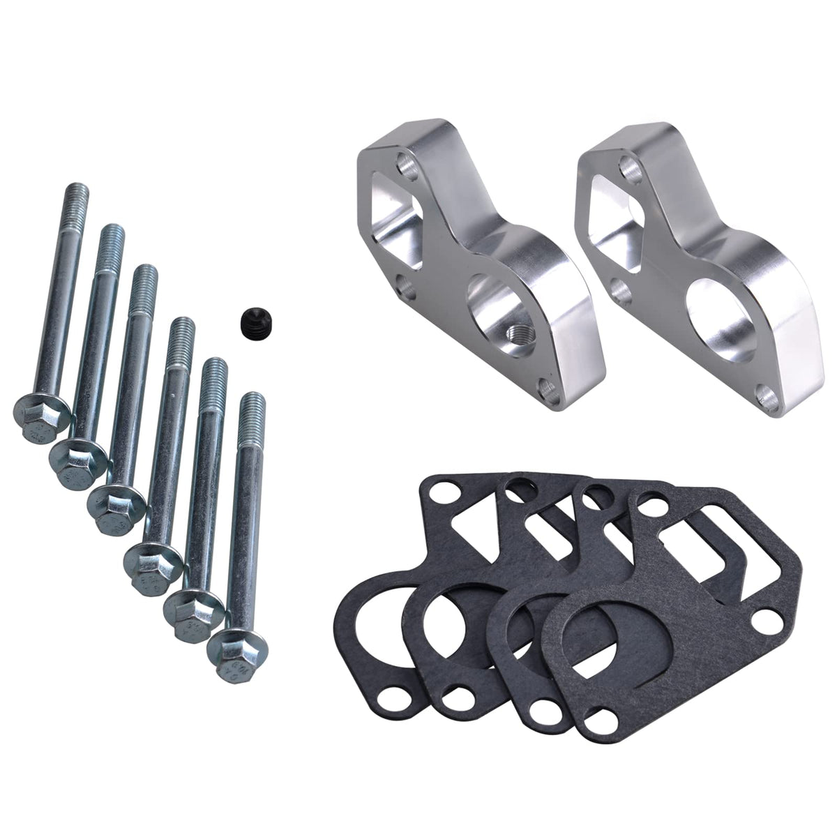 Cnraqr Ls Water Pump Spacers Kit Adapter Swap Kit Compatible With Camaro Lq4 Ls1 5.3L Lsx Lq9 Ls6 L33 Ls2 Engine Series