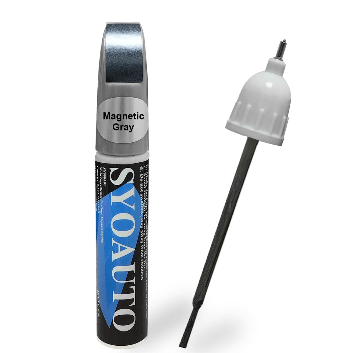 Syoauto Magnetic Gray 1G3 Touch Up Paint Fit For Toyota Auto Touch Up Paint Scratch Repair Pen Brush And Tip 2 In 1 Magnetic Gra