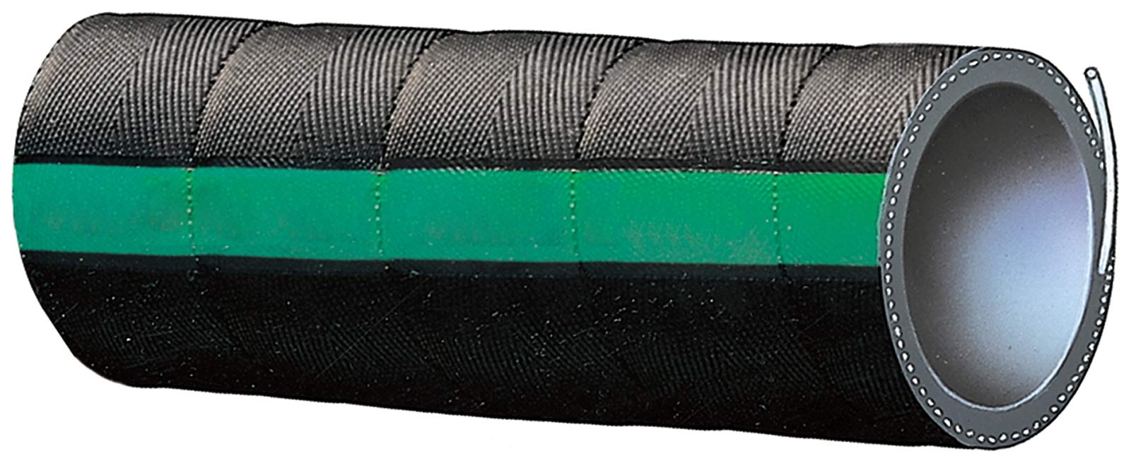 Gates 28320 Green Stripe Wire Inserted Straight Coolant Hose-10' Length, Inner Diameter 1 1/4'
