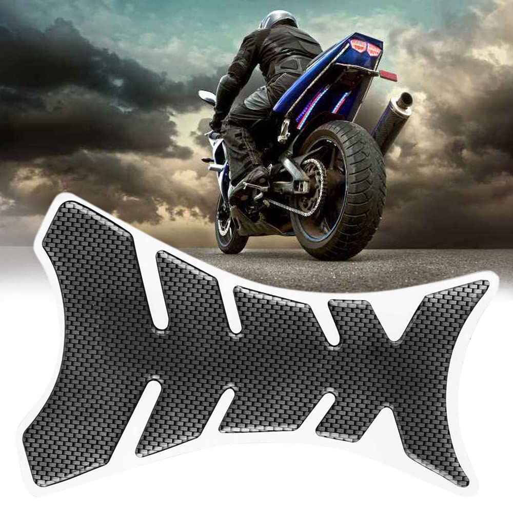 Mtsooning Motorcycle Tank Pad, Universal Fuel Tank Sticker, 3D Rubber Gas Oil Protector Self-Adhesive and Waterproof Replacement
