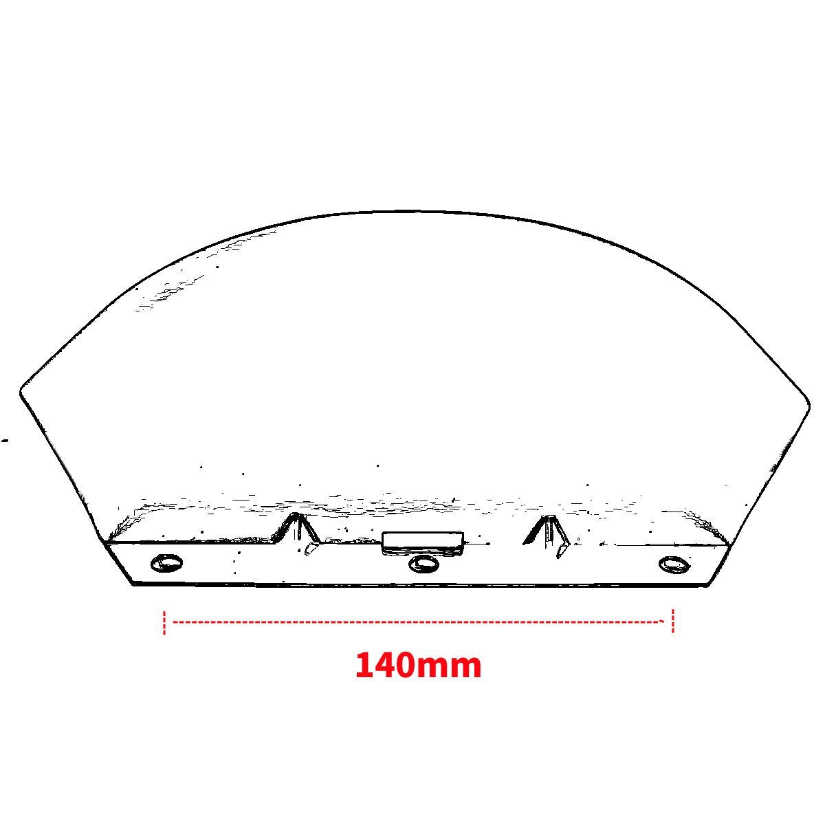 Black Lower Triple Tree Wind Deflector For Harley 1980-2013 Touring Street Glide Road King Models