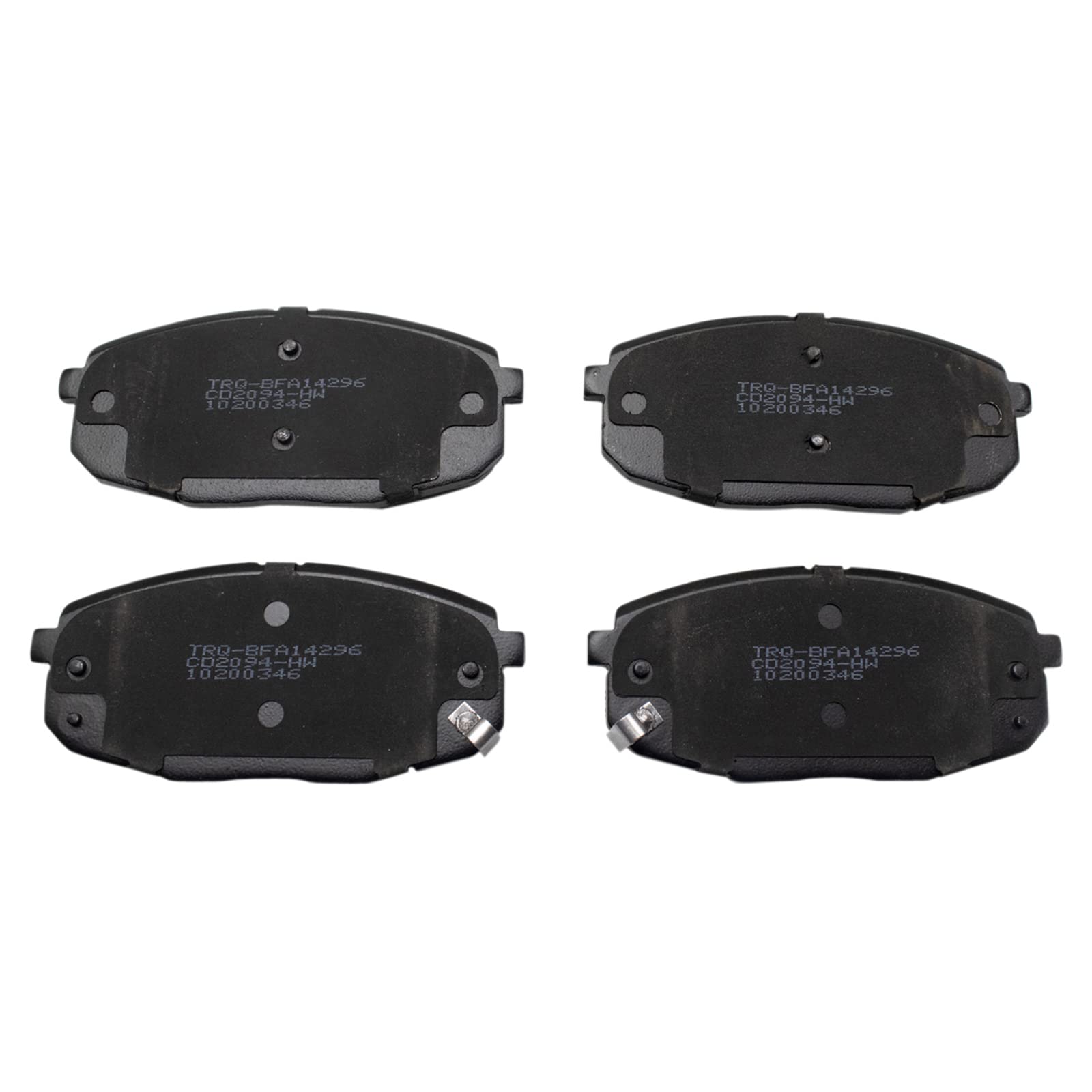 TRQ Front Brake Pads Ceramic Compatible with 2018-2020 Hyundai Elantra GT 2018-2023 Kona 2020 Kona Electric 2019-2022 Kia Forte