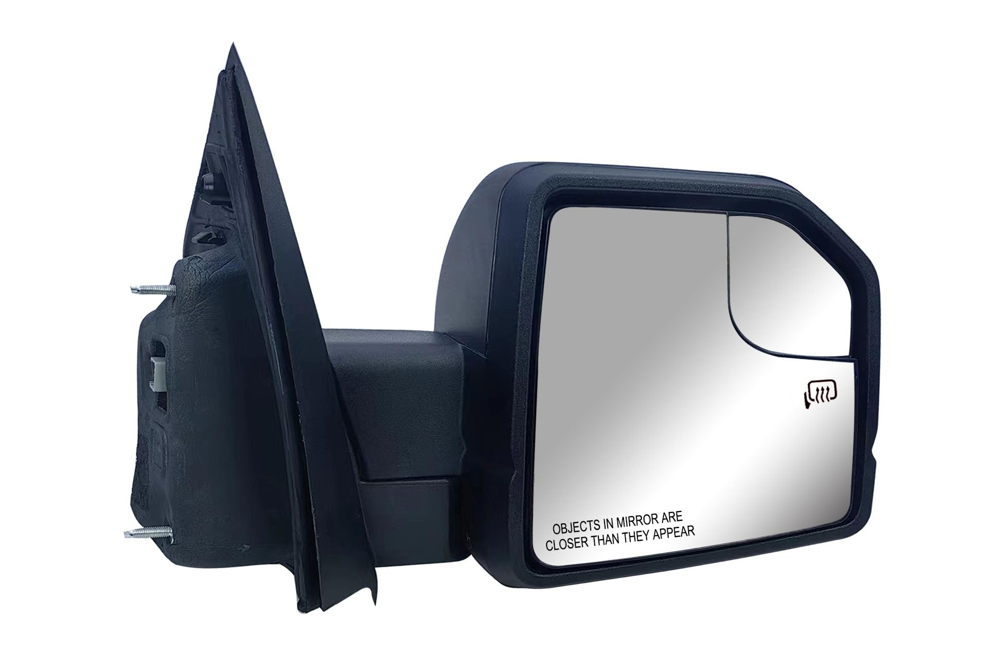 Replacement Passenger Right Side Door Mirror Textured Back Cover Power And Heated With Siginal Light For Ford F-150 Fit Year 201