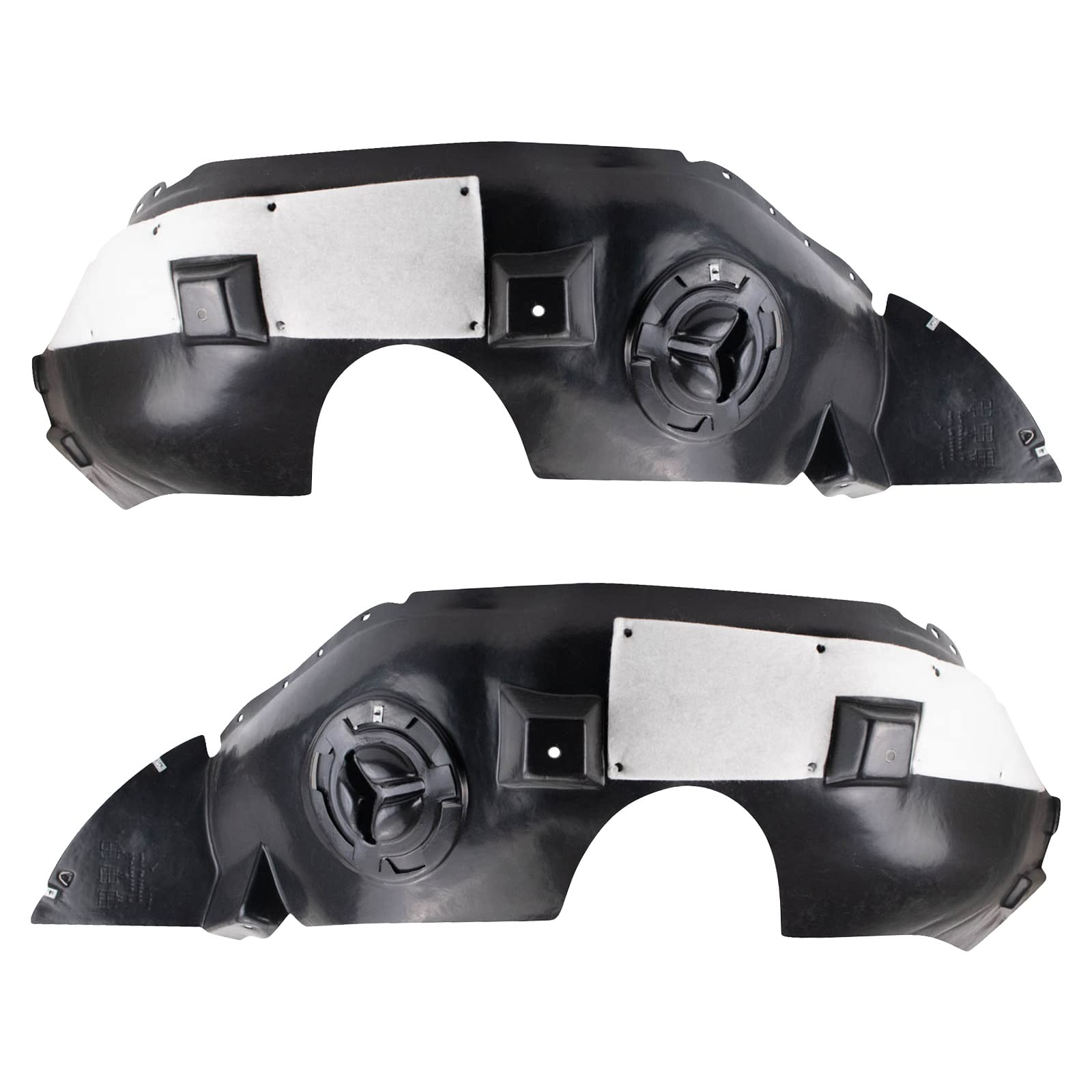 Trq Inner Fender Liner Set Compatible With 2010-2013 Gmc Terrain Gm1248224 Gm1249224