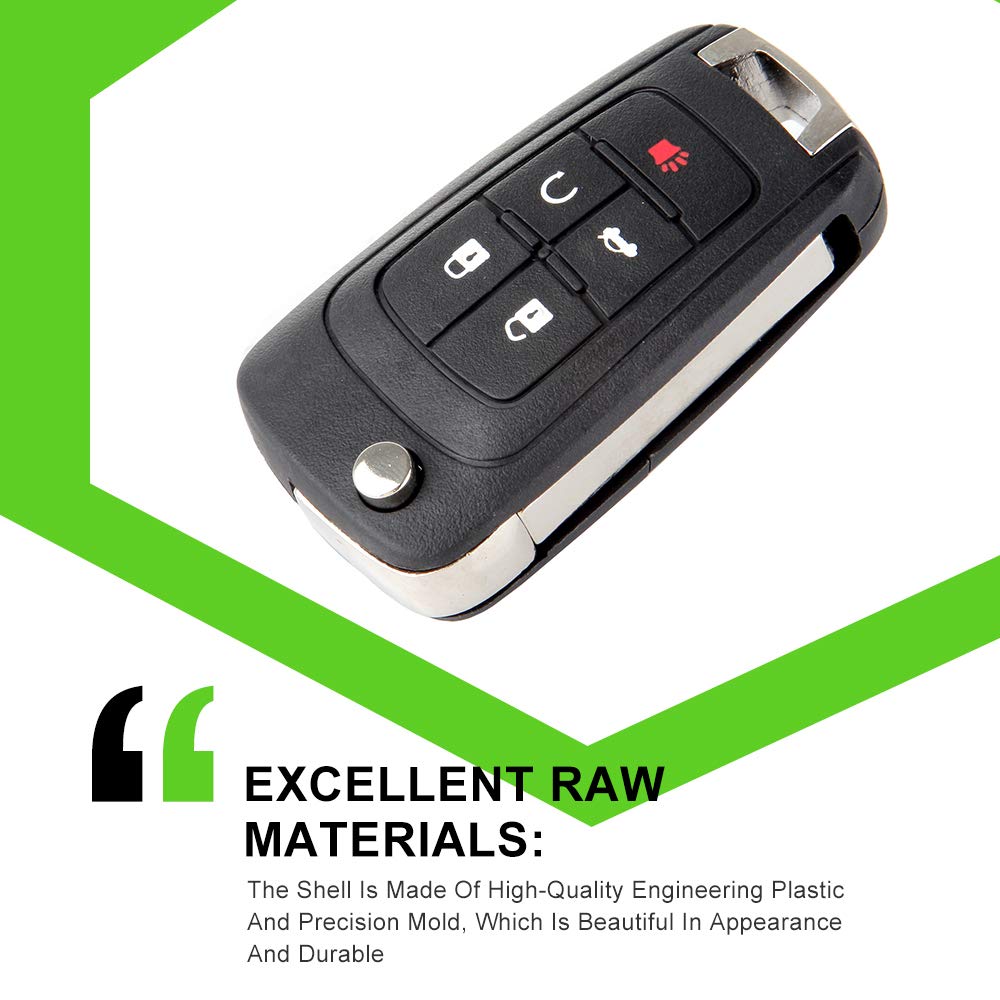 Scitoo Pack Of 2 Keyless Entry Remote Key Fob Fit For Chevy Camaro For Dodge Ram 1500 2500 3500 For Buick Lacrosse For Gmc Terra