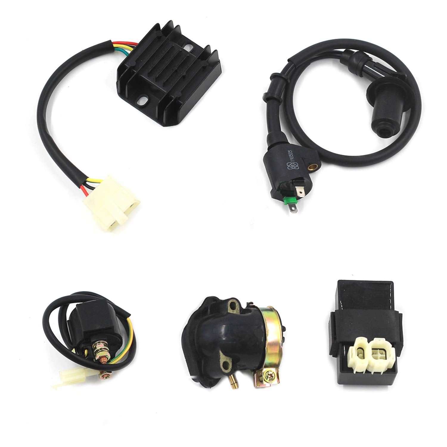 Complete Gy6 Cylinder Head Rebuild Kits With Valves, Trkimal 57.4Mm 150Cc Big Bore Upgrade Kits For 4 Stroke 157Qmj Engines Chinese Scooter Moped Parts, Gy6 Engine Parts Sunl Roketa Peace