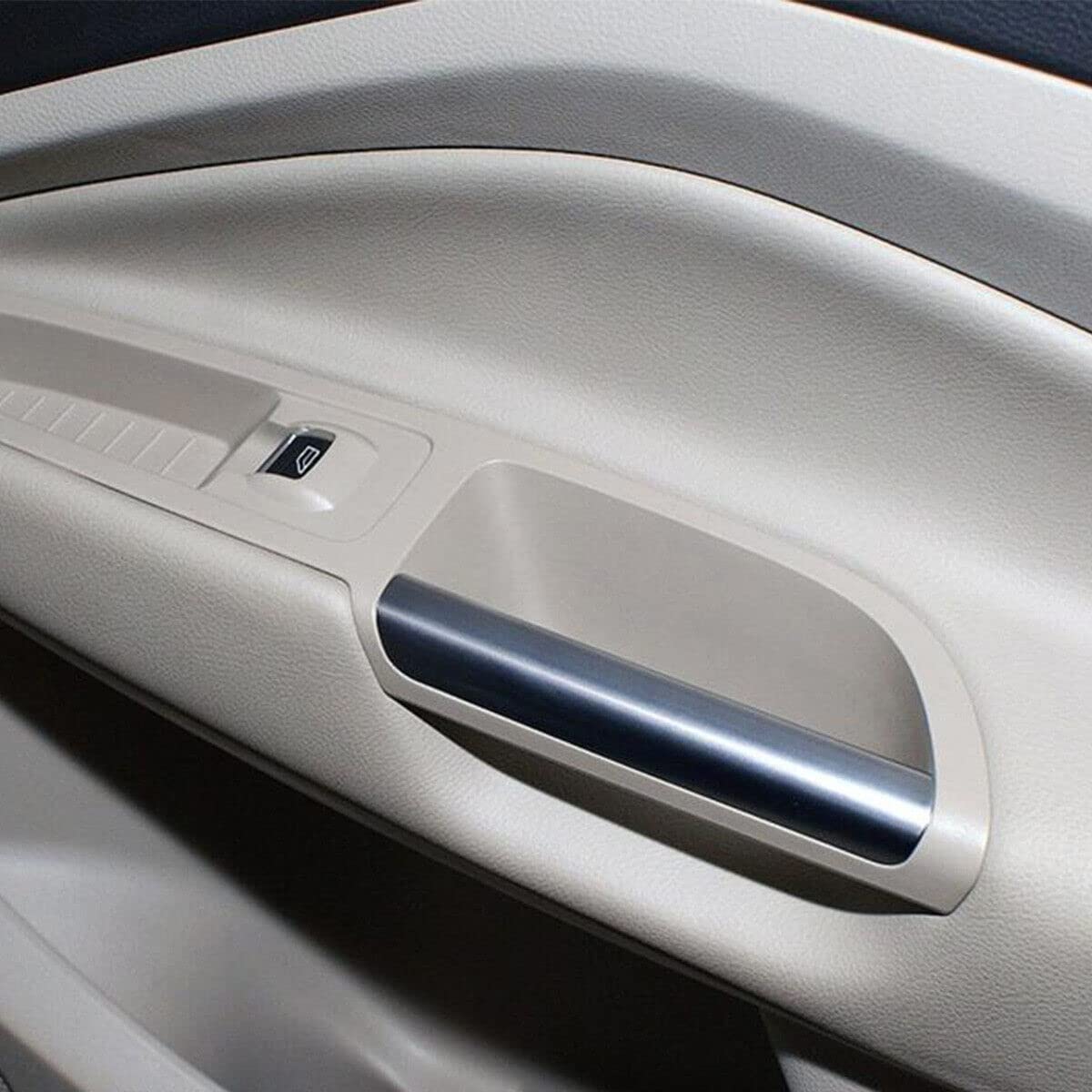 Sosega Silver Plastic Driver Left Side Armrest Door Handle Trim Compatible with Ford Escape 2013-2019 Model CJ5Z-7822621-BA