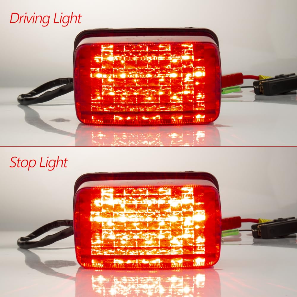 KICRY ATV LED Tail Light OEM Taillight 5KM-8472C-10-00 Compatible with Yamaha Rhino Kodiak Grizzly Big Bear Bruin Wolverine Viki