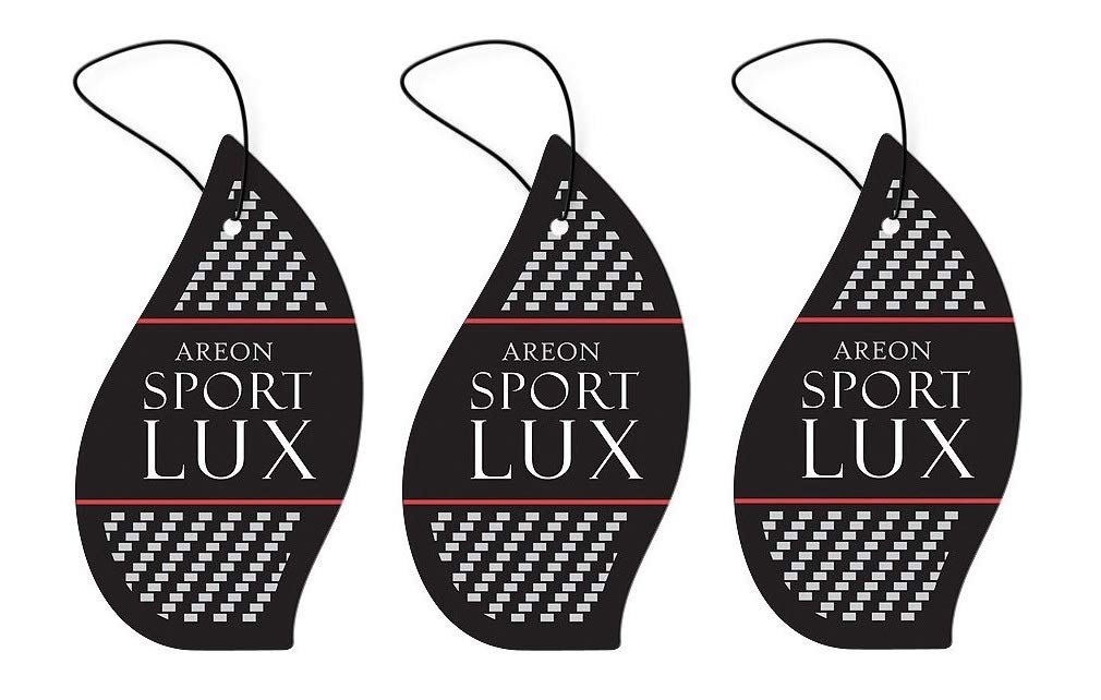 AREON Sport Lux Silver - Hanging Cardboard Air Freshener for Car, Home & Office - Premium Cologne Perfume with Natural Fragrance