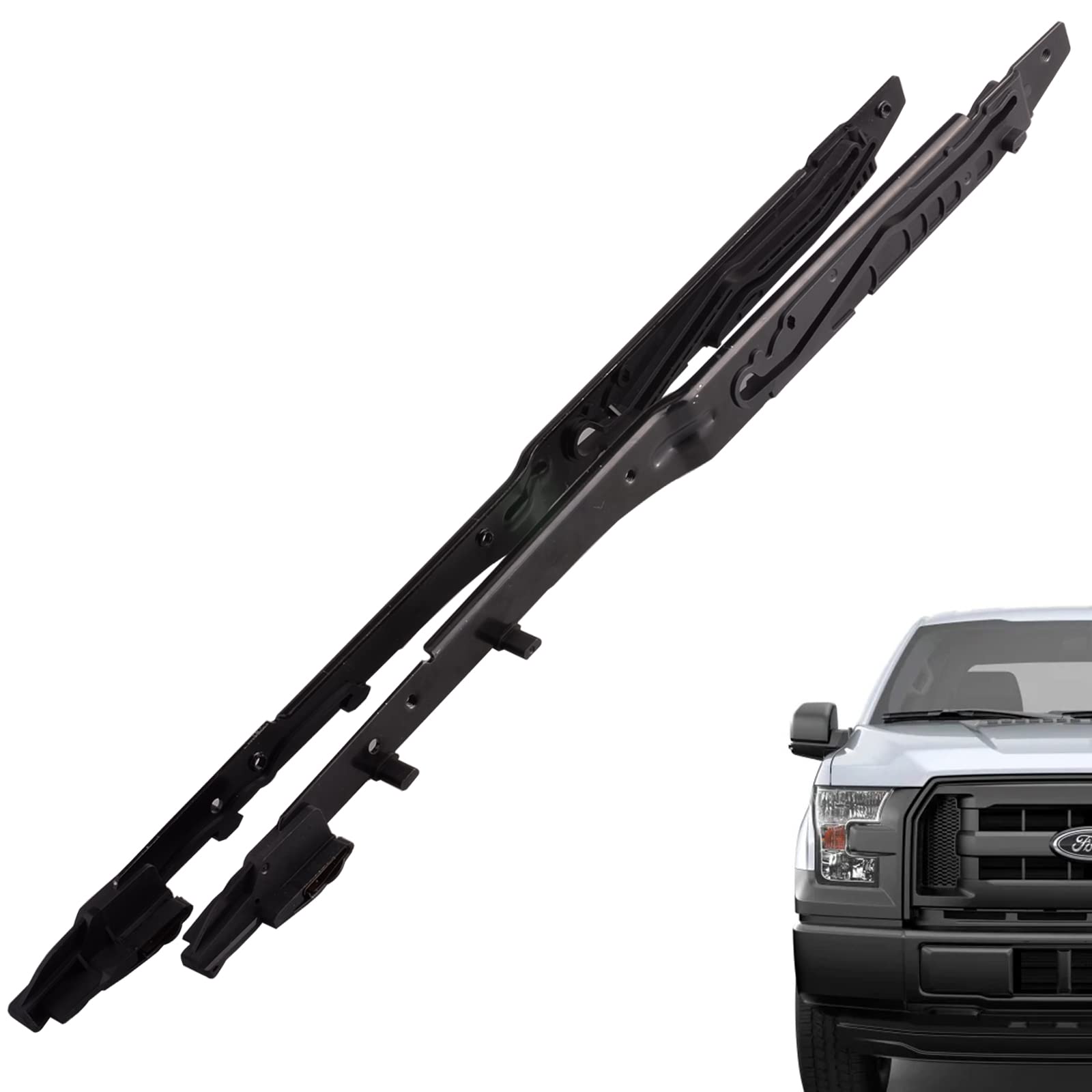 Unikpas Sunroof Track Compatible For Ford F150 2015-2020 F250 F350 F450 2017-2019 Sunroof Guide Rails Fl3Z-1651071-A