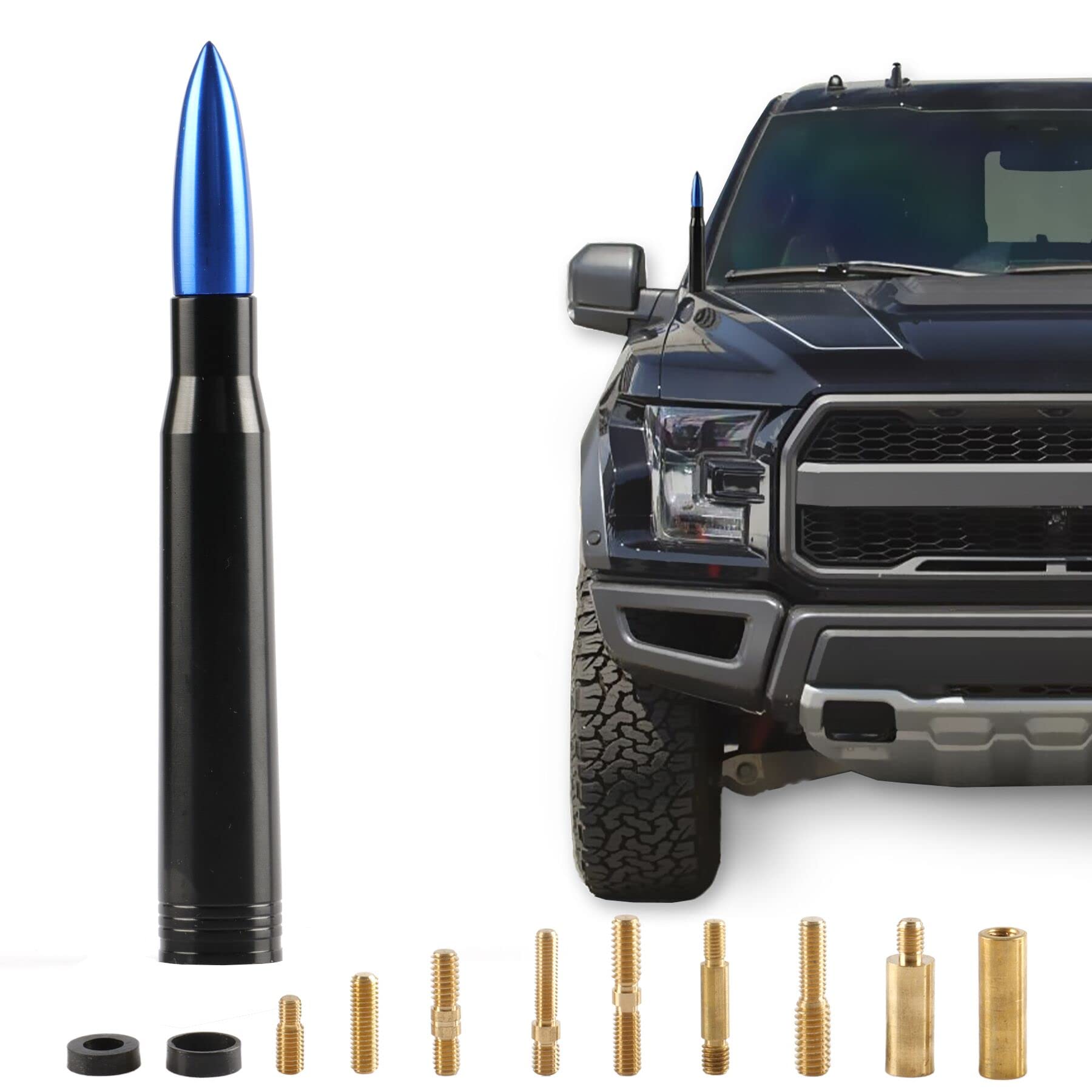 Bjsia Universal Car Antenna Replacement Compatible With Ford, Dodge, Chevrolet, Gmc, Jeep, Toyota Truc Kreplacement Antenna - Ma