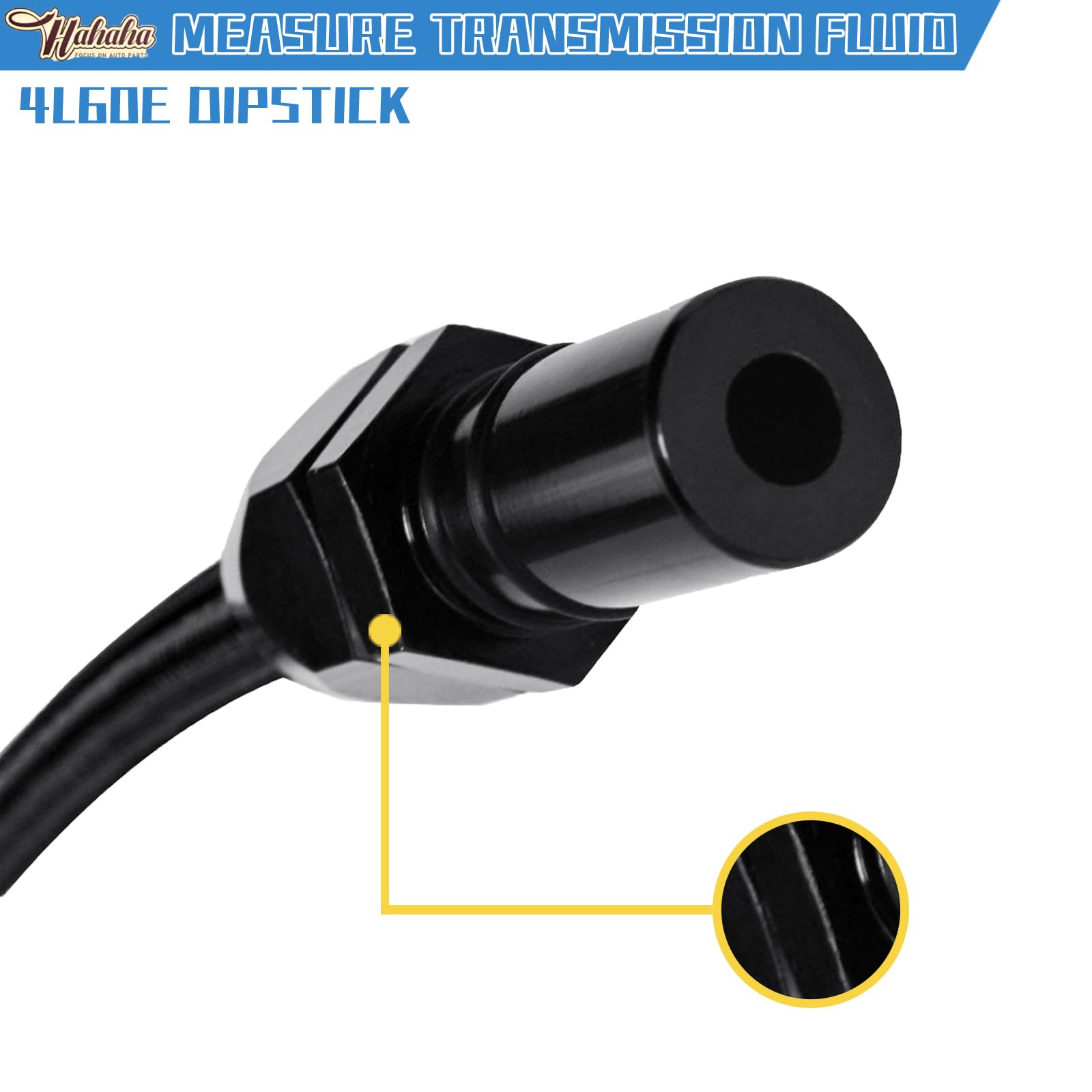 Hahaha-For Gm Trans Flexable Dipstick 700R4-4L60E Black