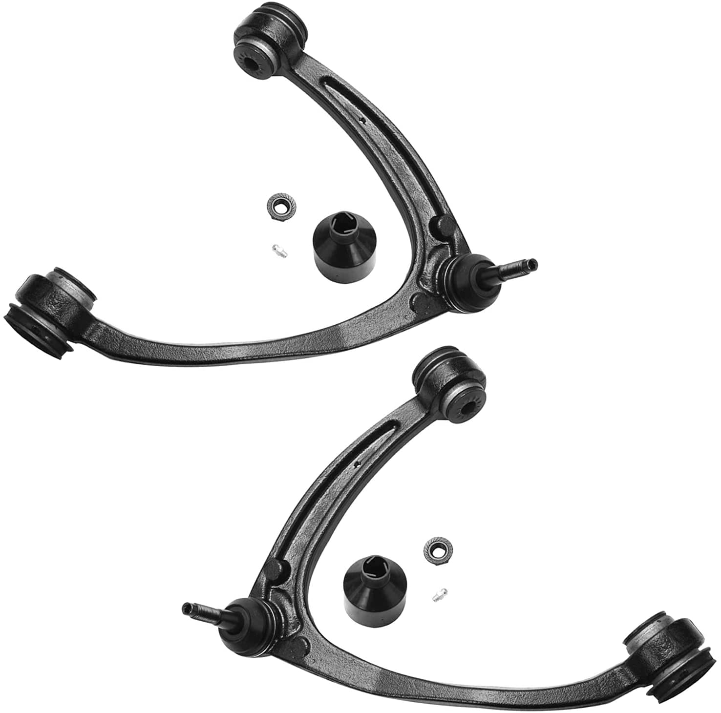 Detroit Axle - 4pc Front Control Arms for Chevy Silverado GMC Sierra Yukon XL Suburban 1500 Avalanche Tahoe Cadillac Escalade EX