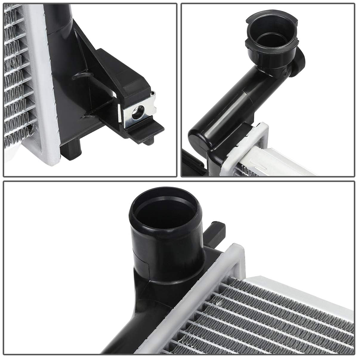 Dna Motoring Oem-Ra-2839 Factory Style Aluminum Core Radiator Compatible With 05-10 Grand Cherokee / 06-10 Commander At, 23-1/16