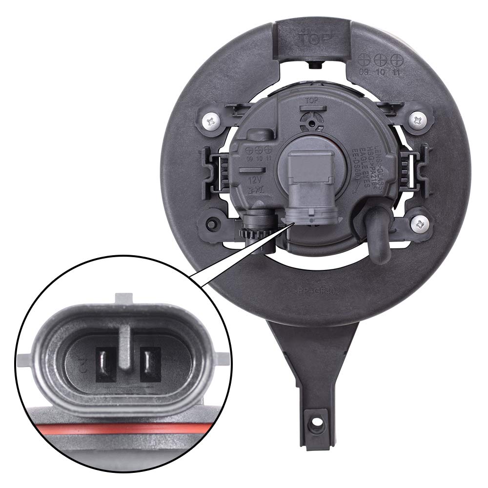 Brock Replacement Set Driver And Passenger Fog Lights Lamps Compatible With 2005-2013 Frontier Pickup Truck 26150-Ea825 26155-Ea