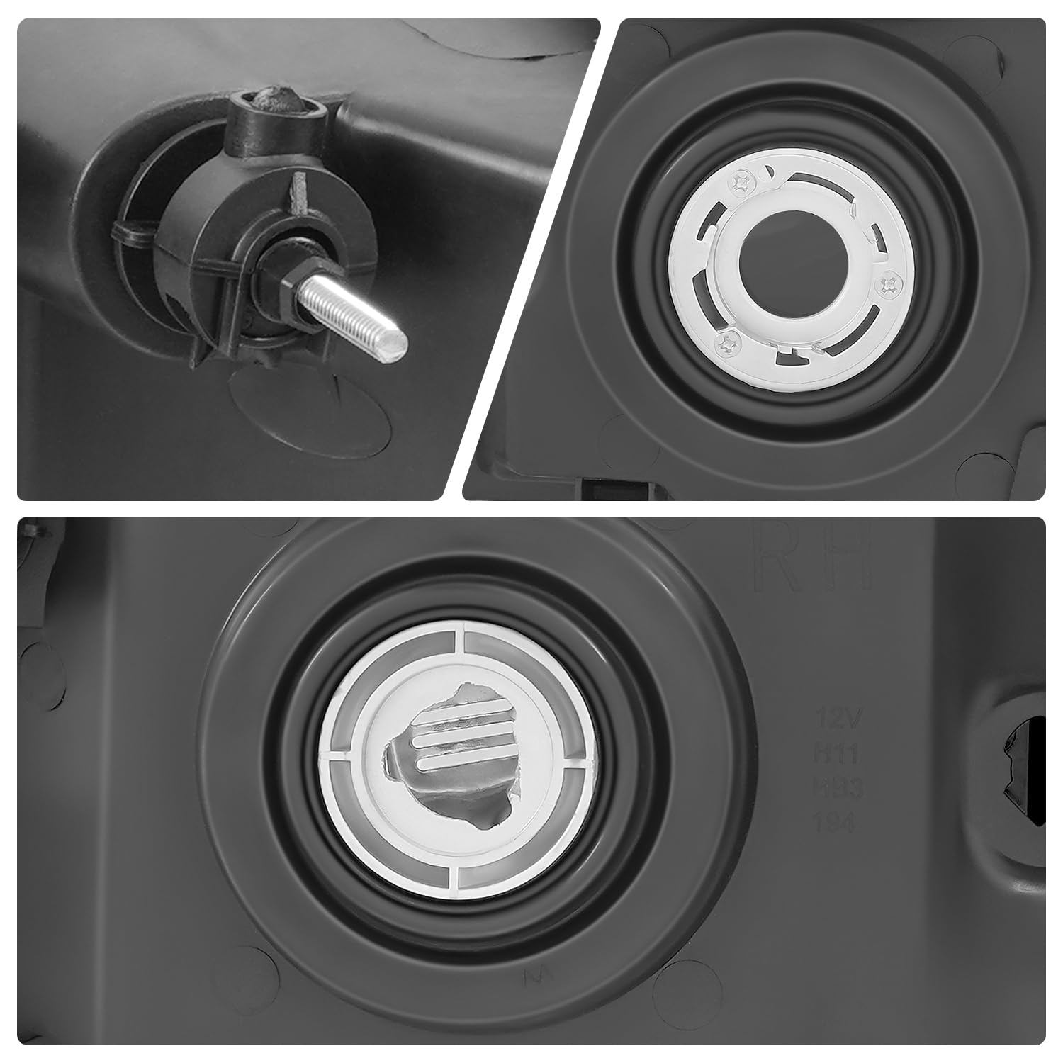 Dna Motoring Pair Oe Style Headlights Compatible With 07-13 Gmc Sierra 1500/07-14 Sierra 2500 Hd 3500 Hd, Chrome Housing/Smoked