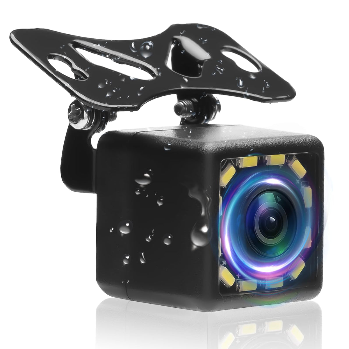 Sixwin Car Backup Camera For Cars Rear View Camera Reverse Camera With 12 Led Night Vision Waterproof Reverse Camera 170Wide Vie