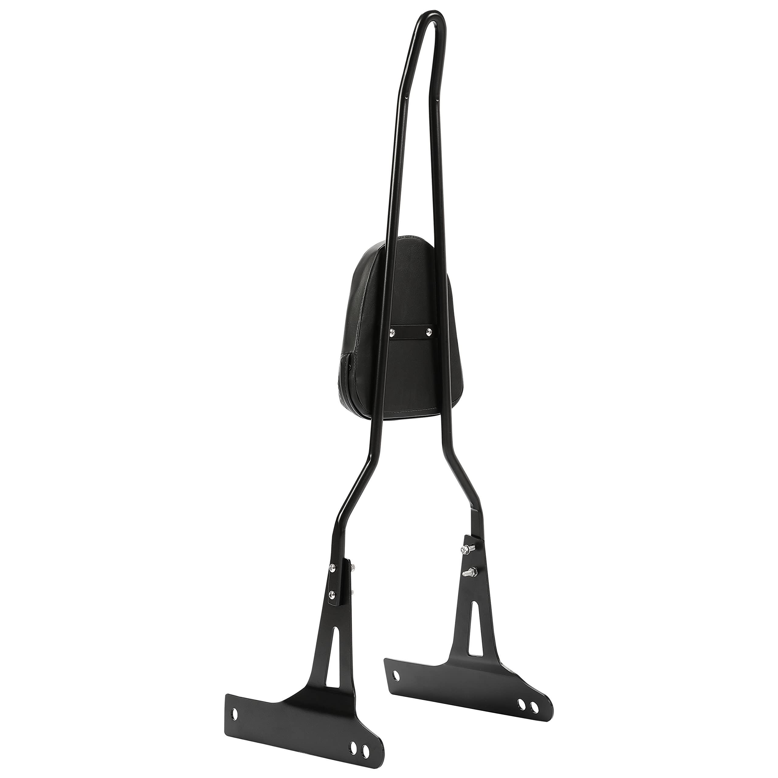 ECOTRIC Detachable Black Backrest Sissy Bar Compatible with 2006-up Harley Davidson Dyna Street Bob FXDB EFI FXDBI Super Glide F