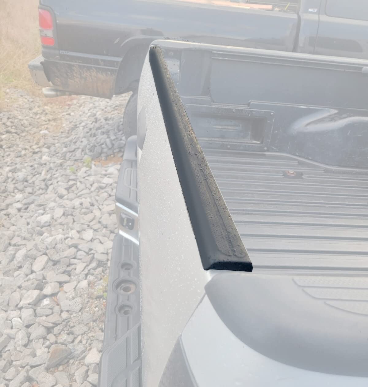 ECOTRIC Tailgate Molding Cap Cover Compatible with Toyota Tacoma 2005-2015 Replacement for 65717-04020 TO1904100 Protector Spoil