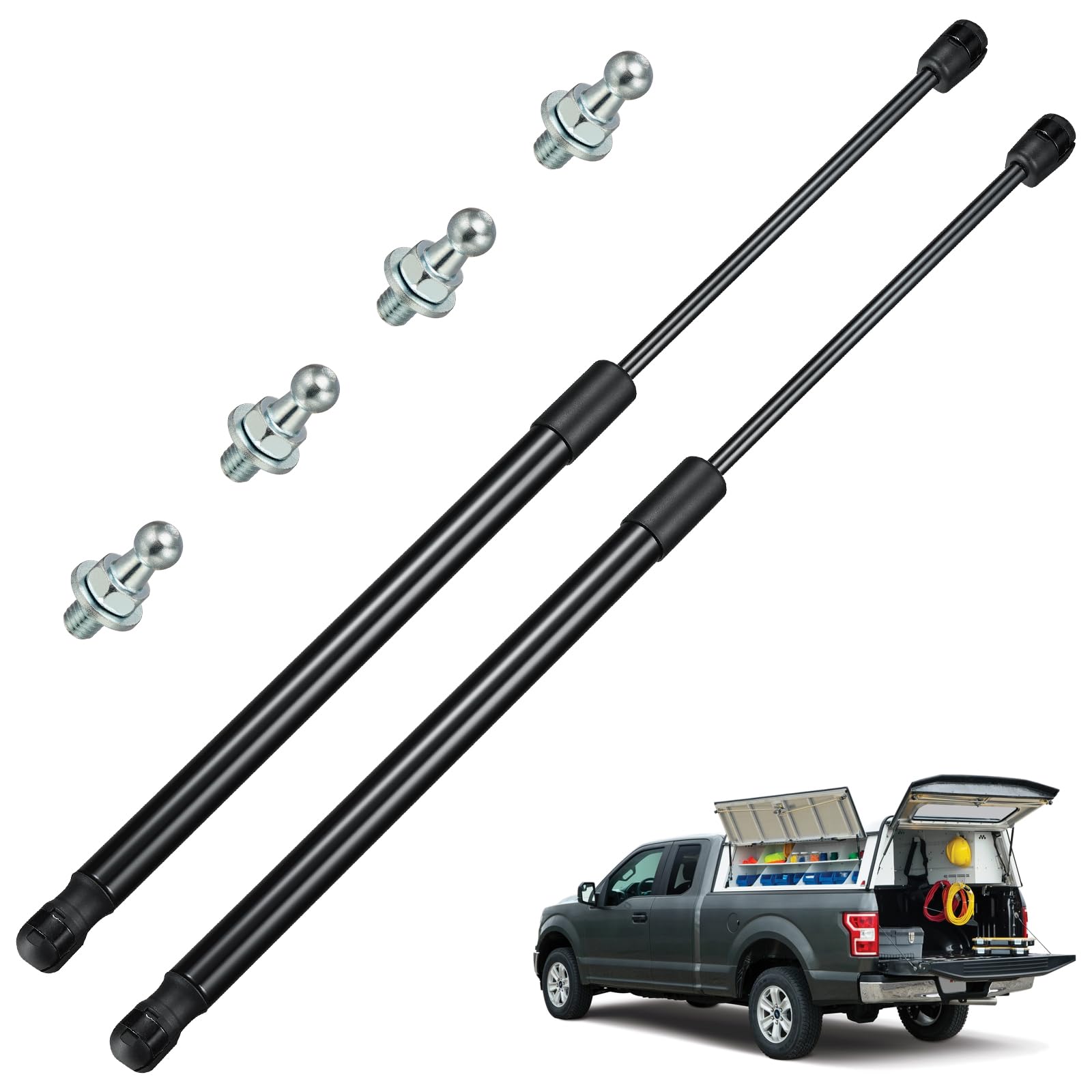 Bdfhyk C16-17566 19.7Inch 150Lbs (667N) Gas Shocks Struts Lift Support For Heavy Duty Bench Box Lid,Floor Hatch Cover, Truck Cam