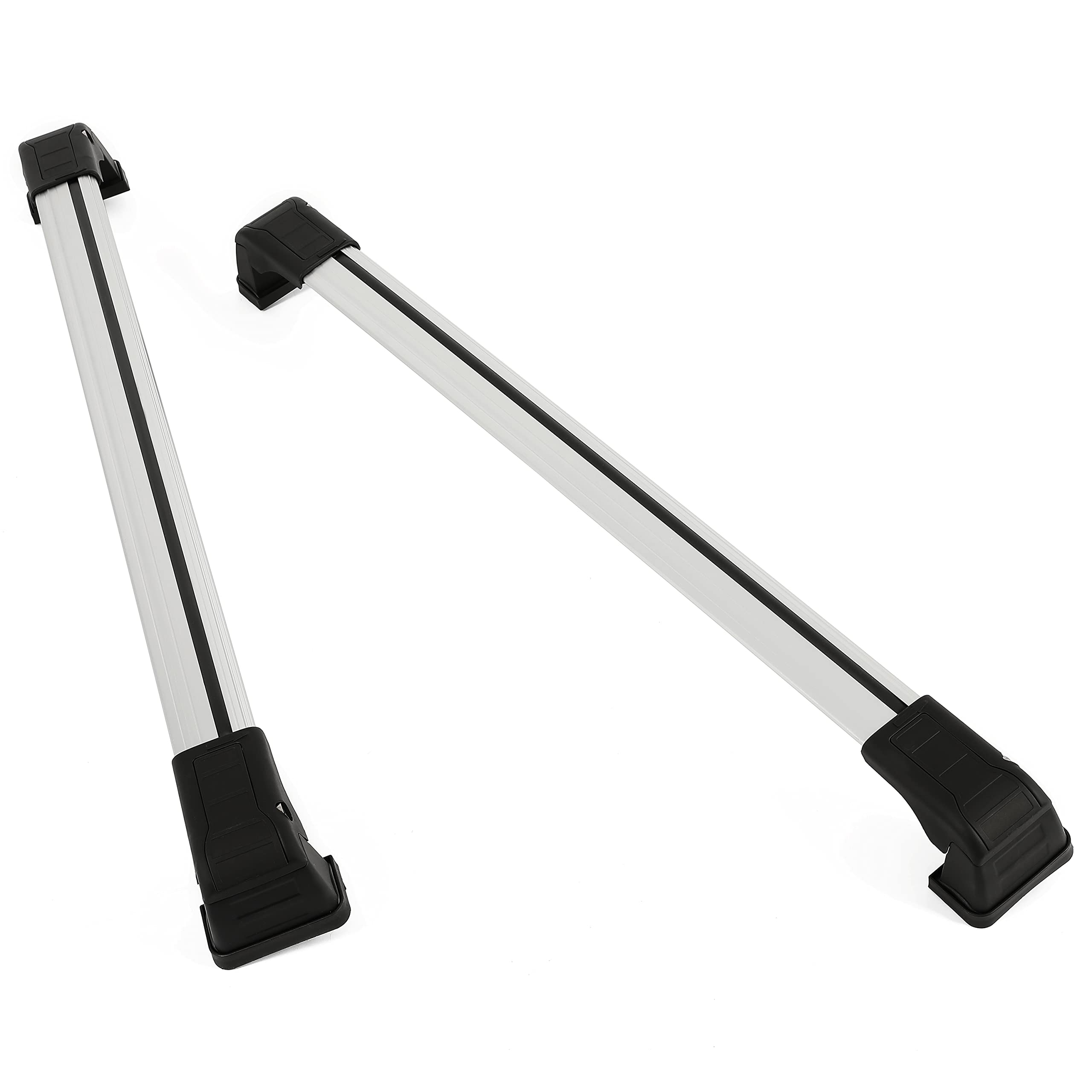 HECASA Lockable Cross Bars Compatible with 2006-2017 Mazda 5 220 LBS Roof Racks Luggage Carrier Cargo Racks Cross Rails (Silver&