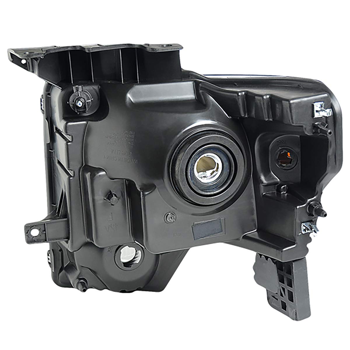 Dna Motoring Oem-Hl-0011-R Chrome Factory Style Passenger Side Headlight Replacement For 09-14 F150