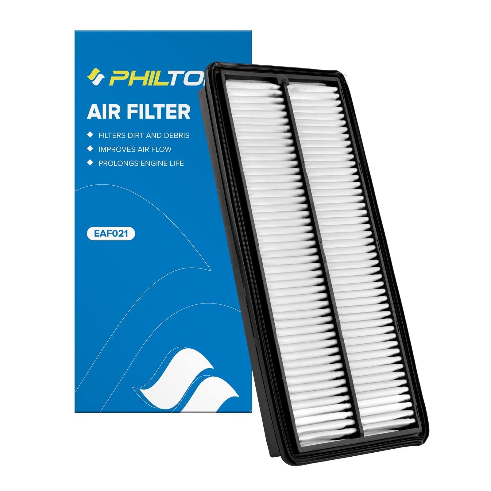 Philtop Engine Air Filter Ca12290 Replacement For 2018-2024 Honda Accord, Rigid Panel