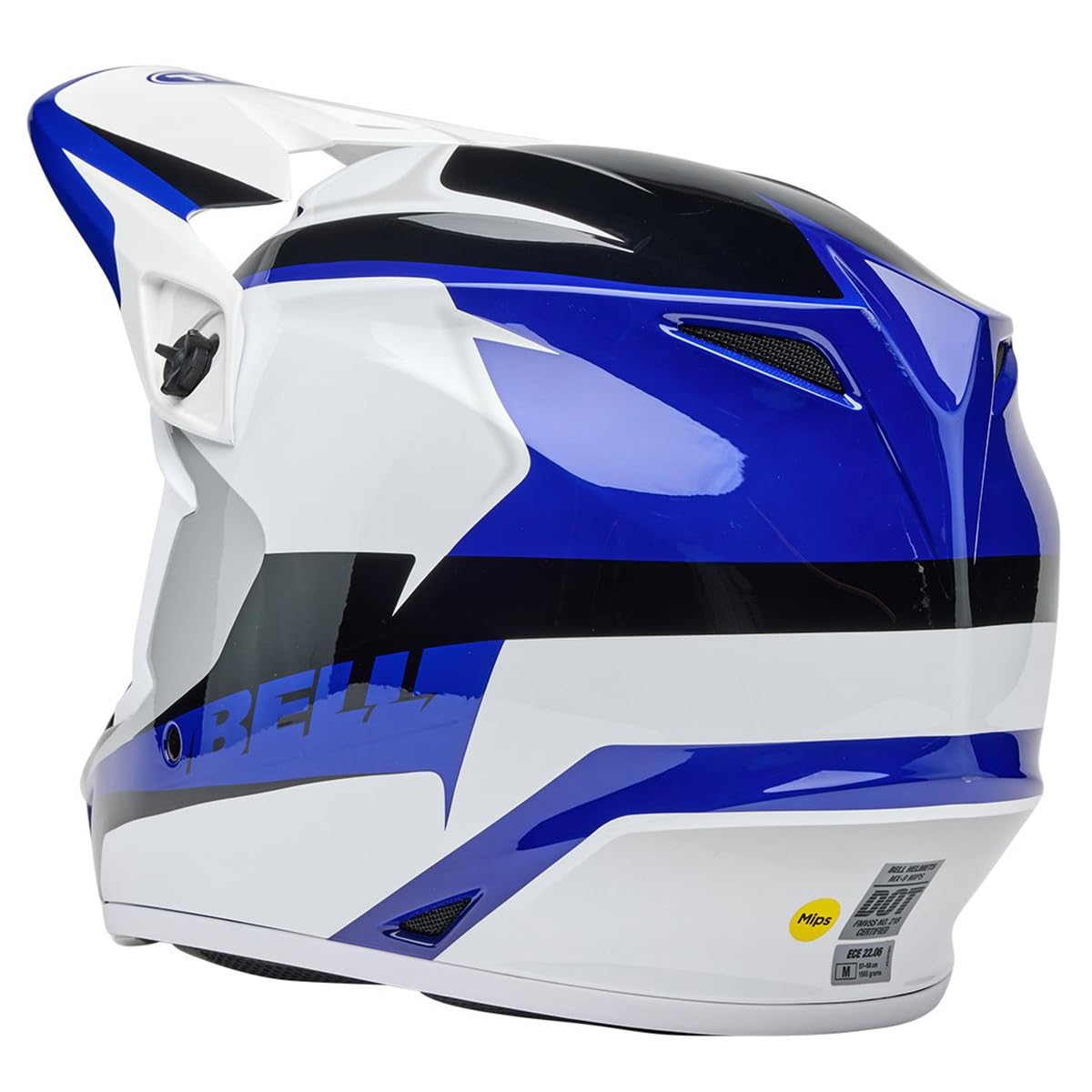 Bell Mx-9 Mips Dirt Helmet (Gloss Rift Blue/White - 2X-Large)