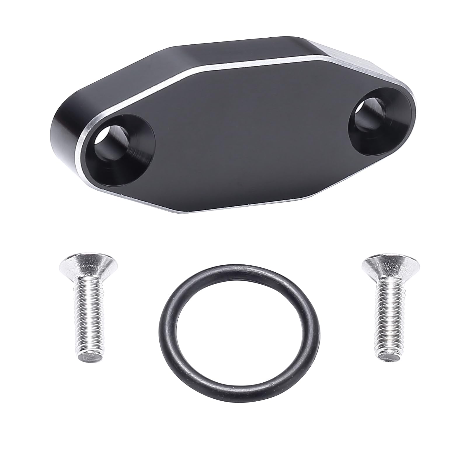 Kaas Ls Billet Oil Cooler Block Off Plate On Oil Pan For Ls1 Lsx Ls2 Ls3 Lq4 Lq9 Ls6 L92 L99 L33 5.3L 4.8L 5.7L 6.0L 6.2L Black,