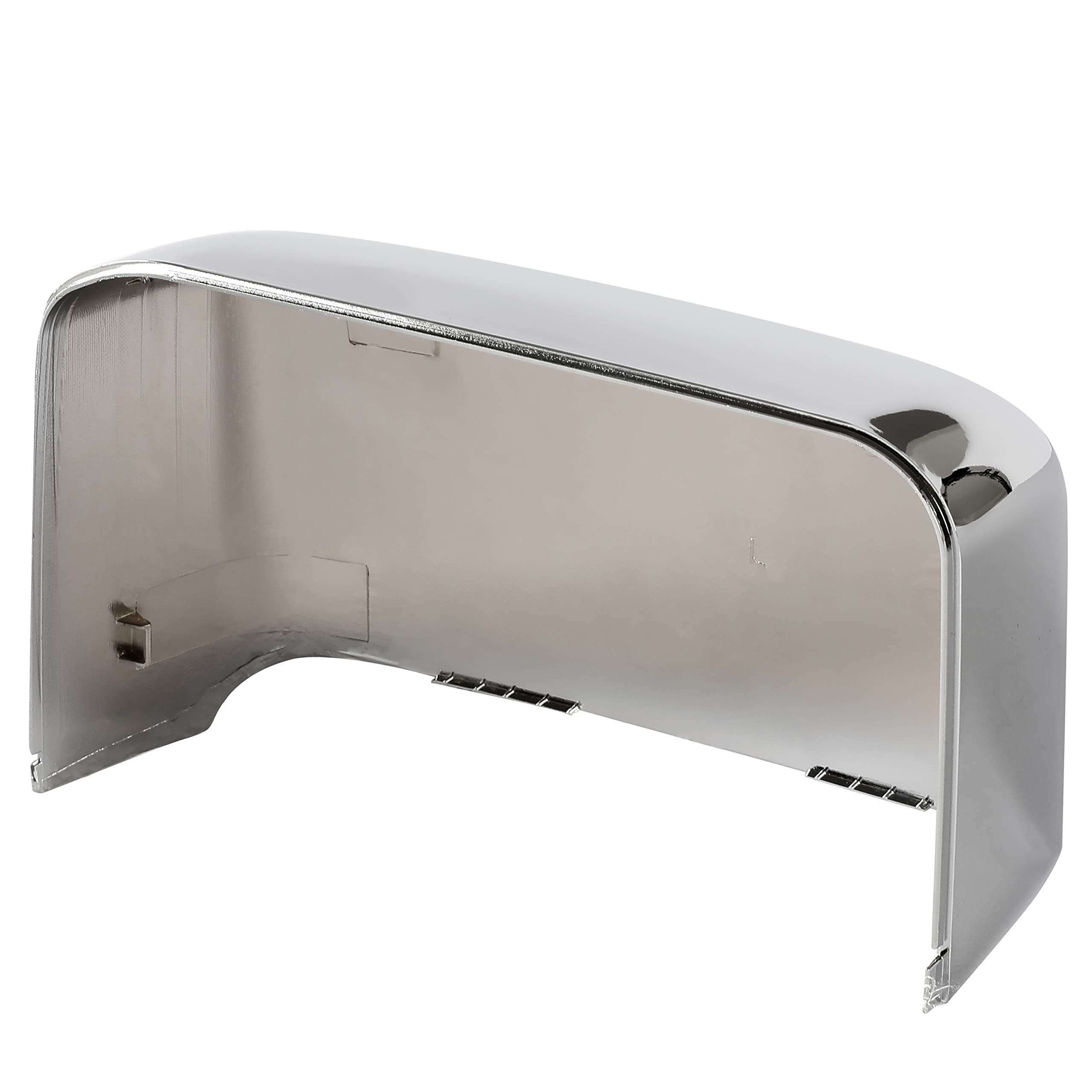 ECOTRIC Chrome Tow Mirror Cap Cover Compatible with 2014-2019 GM Chevy Silverado GMC Sierra Pickup Truck Replacement For 23444125, 23444126, 23444119, 23444120 Pair Triple Chrome Plated