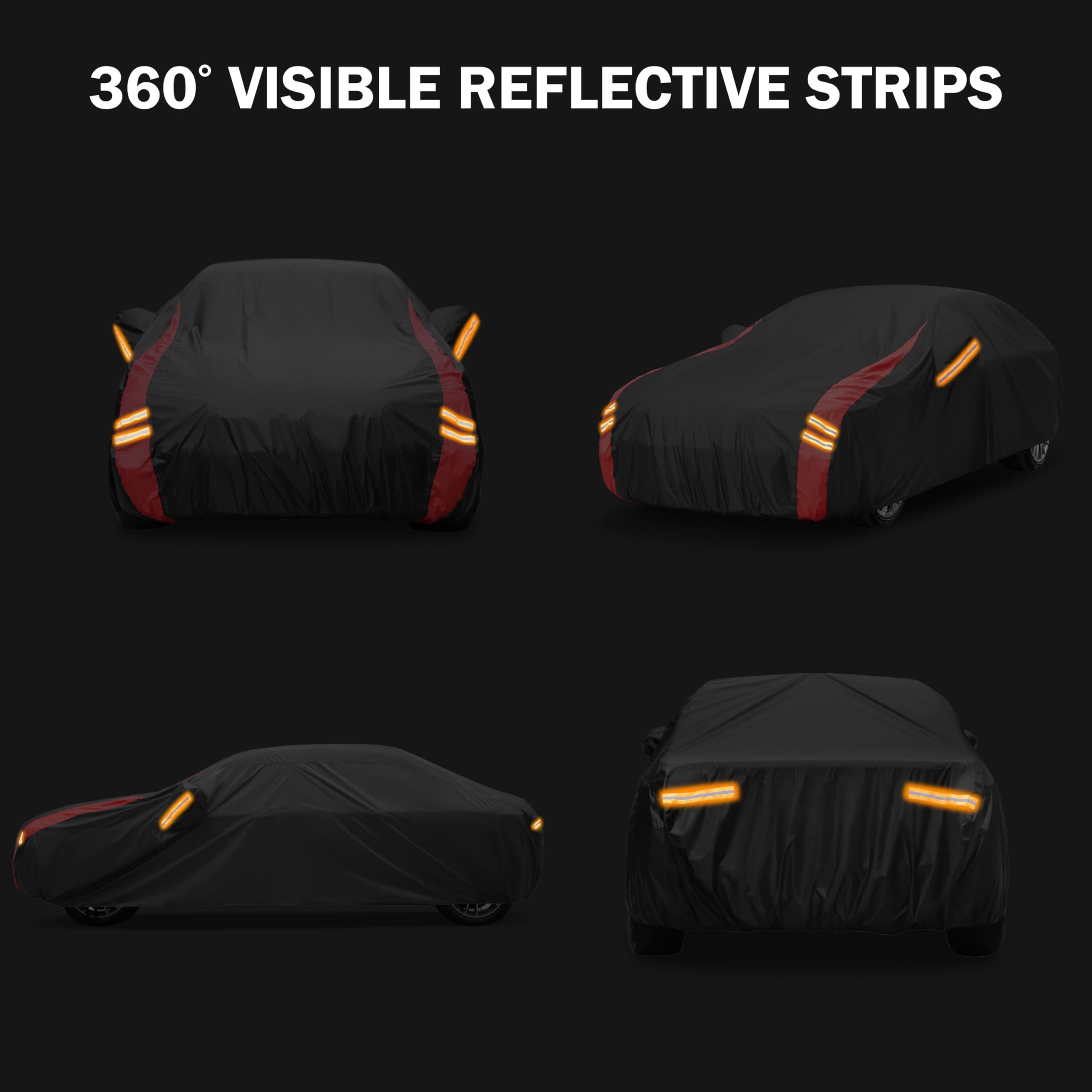 MBLCOOVERS Car Cover Waterproof All Weather for Automobiles (1 Sedan Car Cover, A5 Fit Sedan Length Up 194-206 inch)