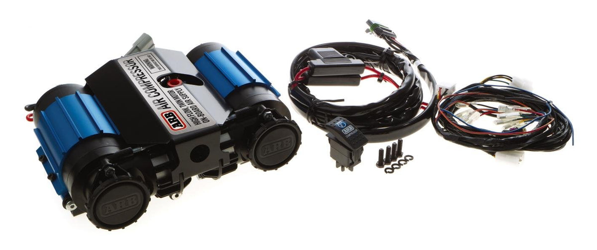 Arb Ckmta12 '12V' On-Board Twin High Performance Air Compressor, Ideal For Air Lockers Locking Differentials, Tire Inflator, Air