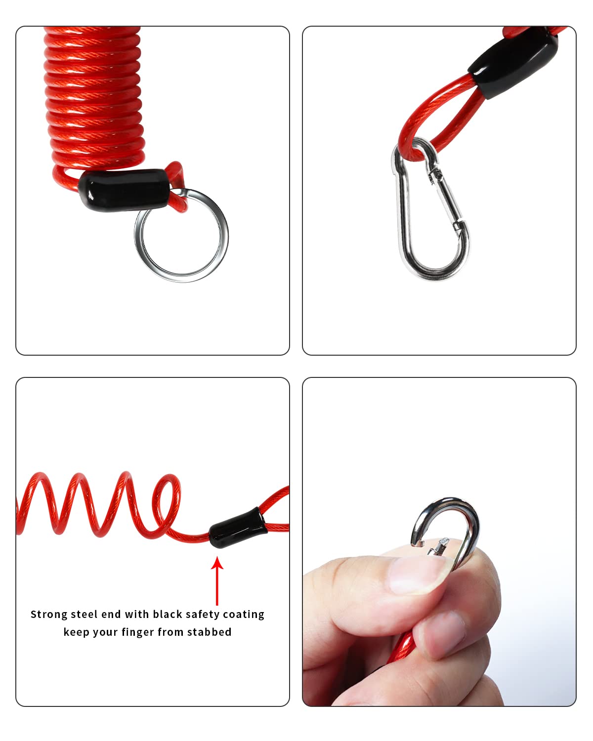 Trailer Breakaway Switch With 4 Ft Breakaway Coiled Cable - Electric Brake Switch For Rv/Camper Towing Trailer