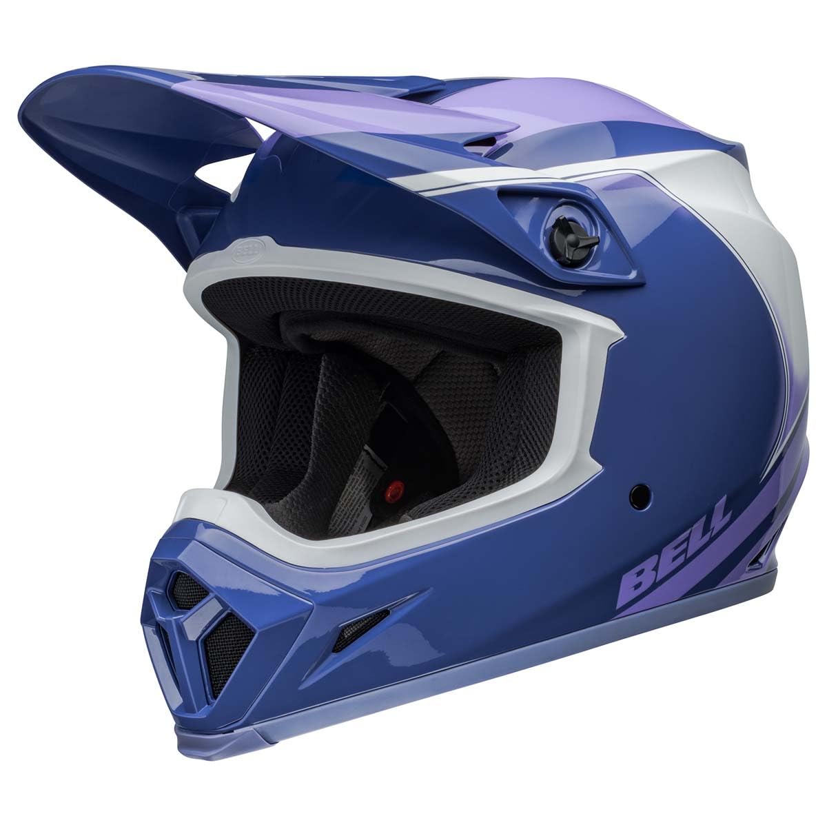 Bell Mx-9 Mips Dirt Helmet (Dart Gloss Purple/White - 2X-Large)