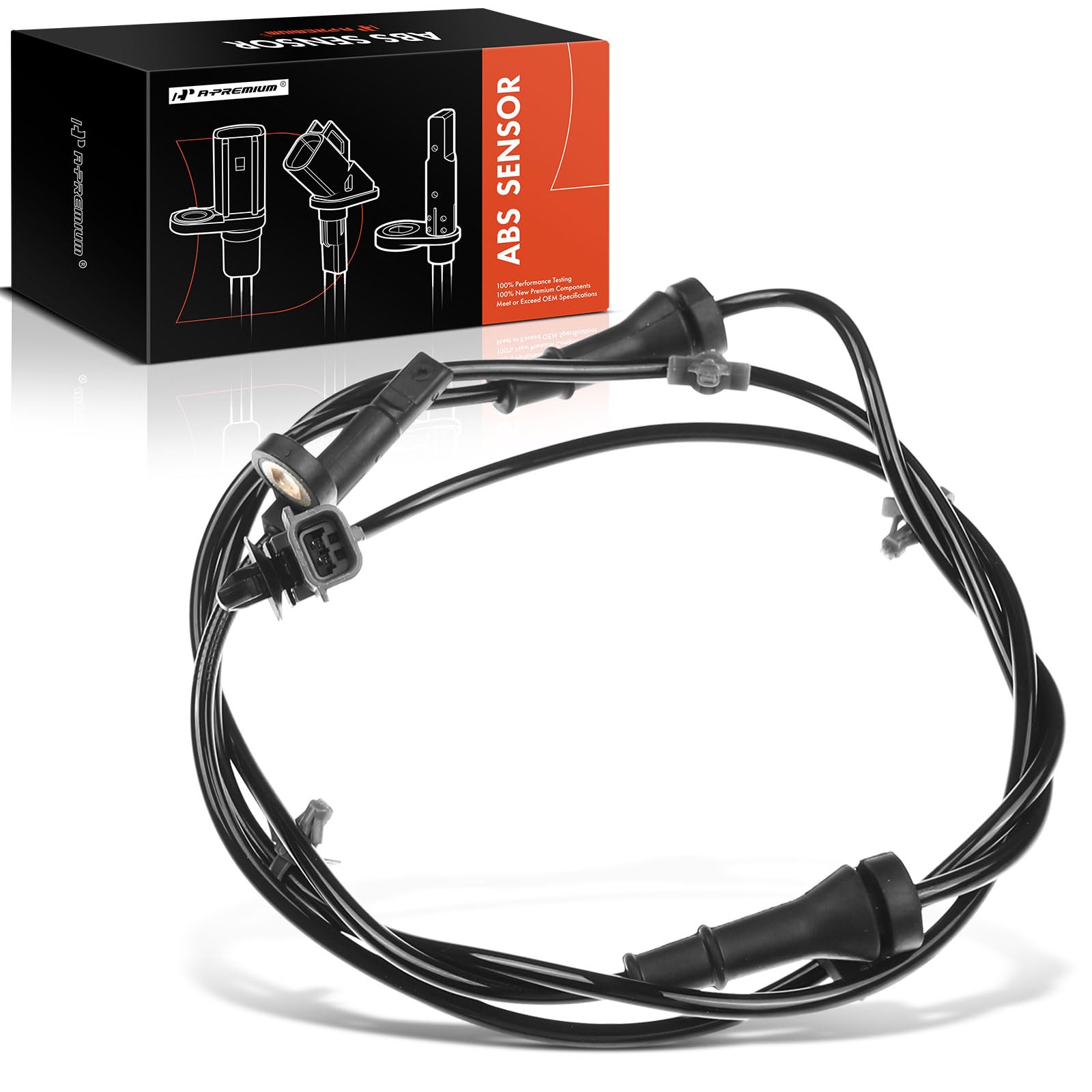 A-Premium Front Left or Right ABS Wheel Speed Sensor - Compatible with Nissan Models - Sentra 2013-2019, Sedan - Front Driver or