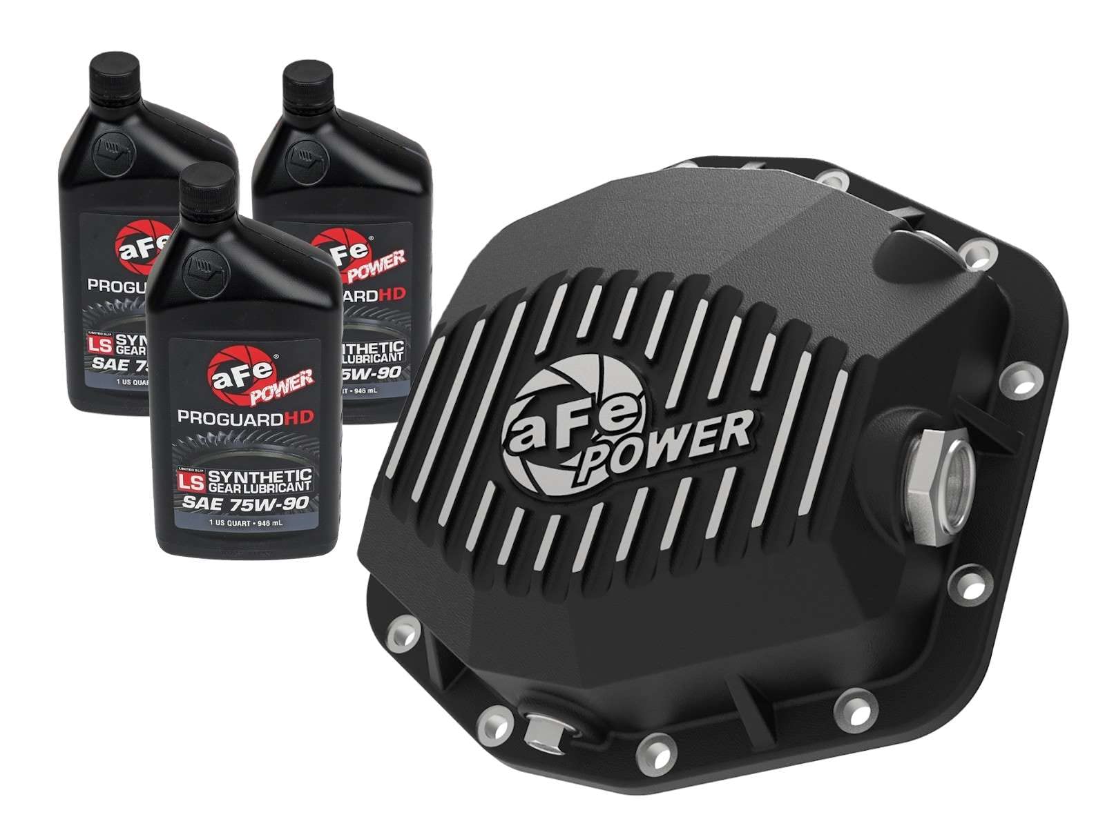 Afe Power 46-71291B Street Series Differential Cover, Rear, Black Finish, With Gear Oil, For 2021 Ford Bronco (Dana M220)