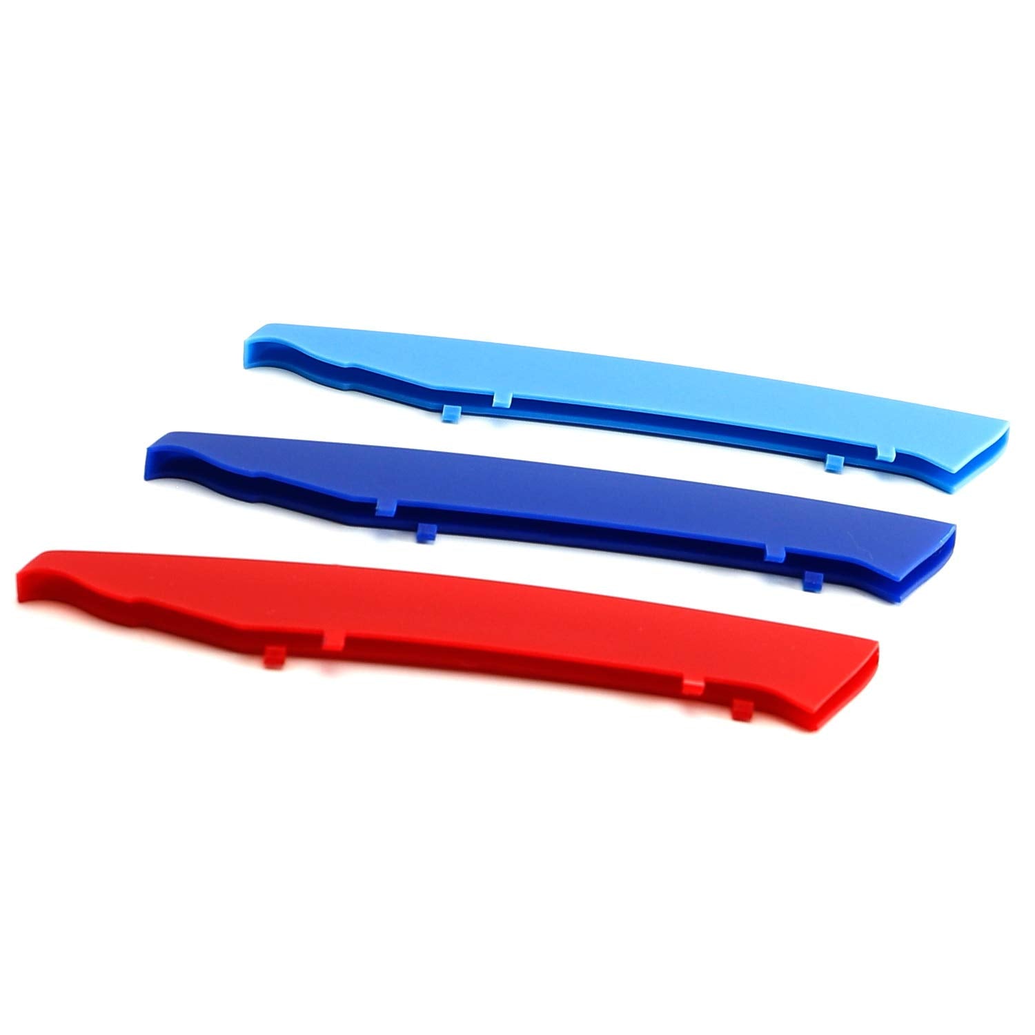 Ijdmtoy Exact Fit ///M-Colored Grille Insert Trims Compatible With 2006-2008 Bmw E90/E91 Pre-Lci 3 Series W/12-Beam Grill Only