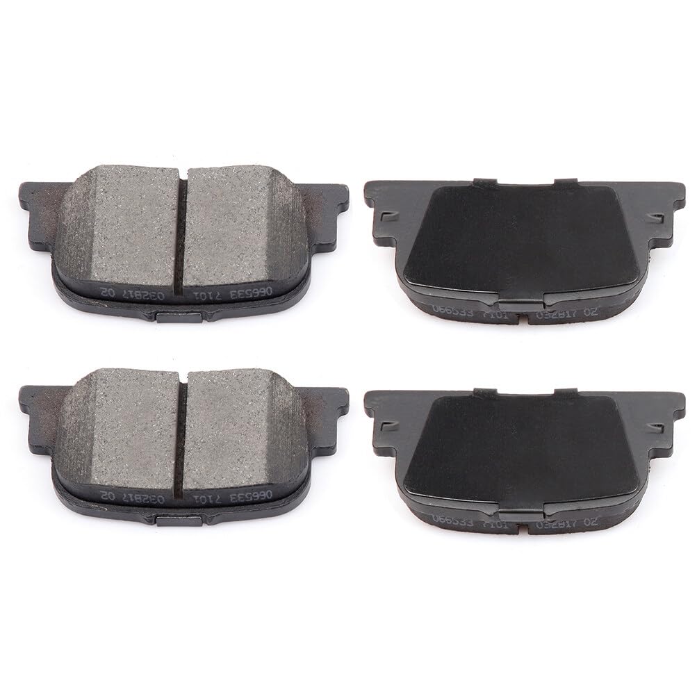 Eccpp D835-7708 4Pcs Rear Ceramic Disc Brake Pad Set Fit For Lexus Es300 2000-2001,For Scion Tc 2010,For Toyota Camry 2000-2001