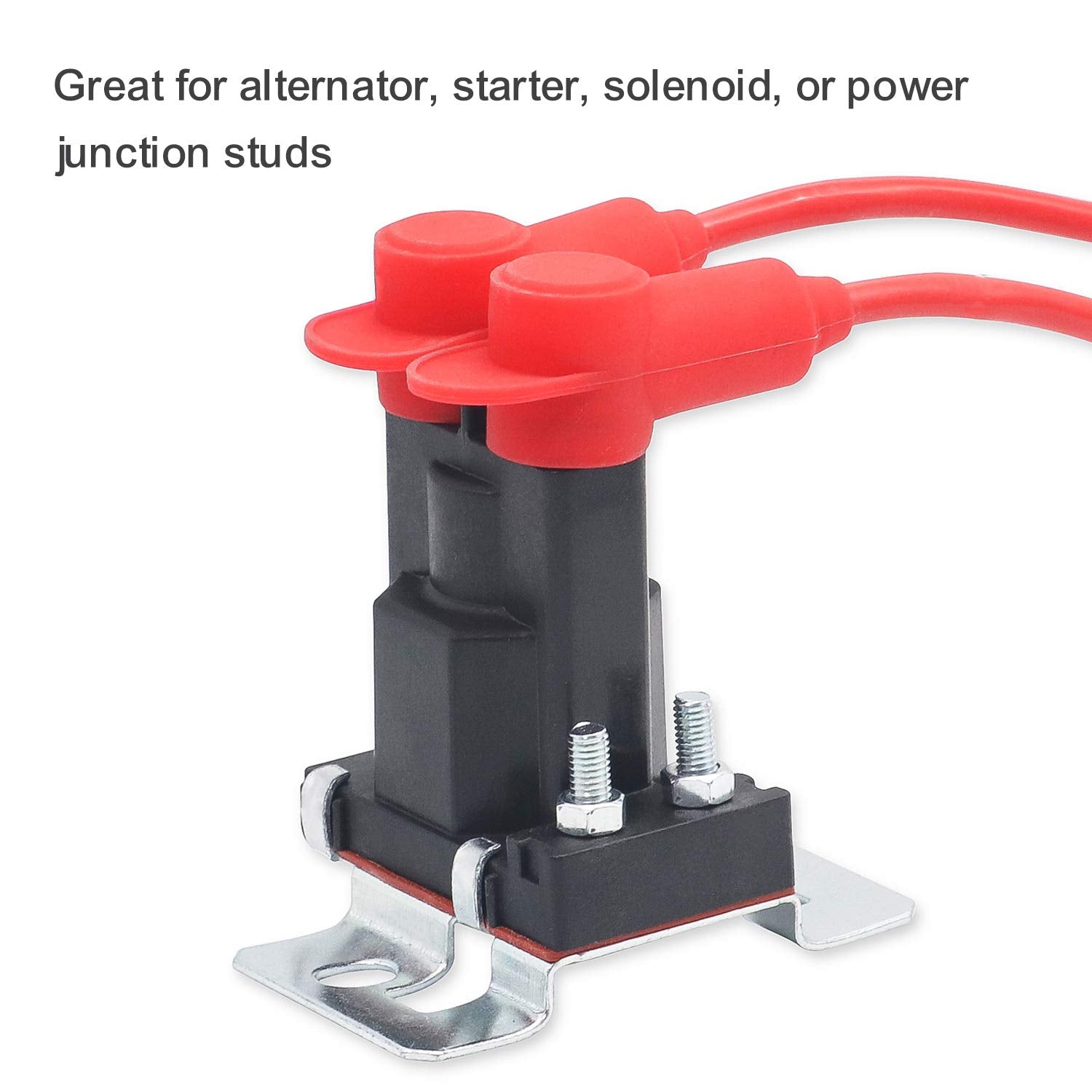 Recoil 10 Pack Silicone Terminal Covers for Alternator Battery Stud and Power Junction Blocks, Fits 10-2AWG Wire, 5 Red and 5 Bl