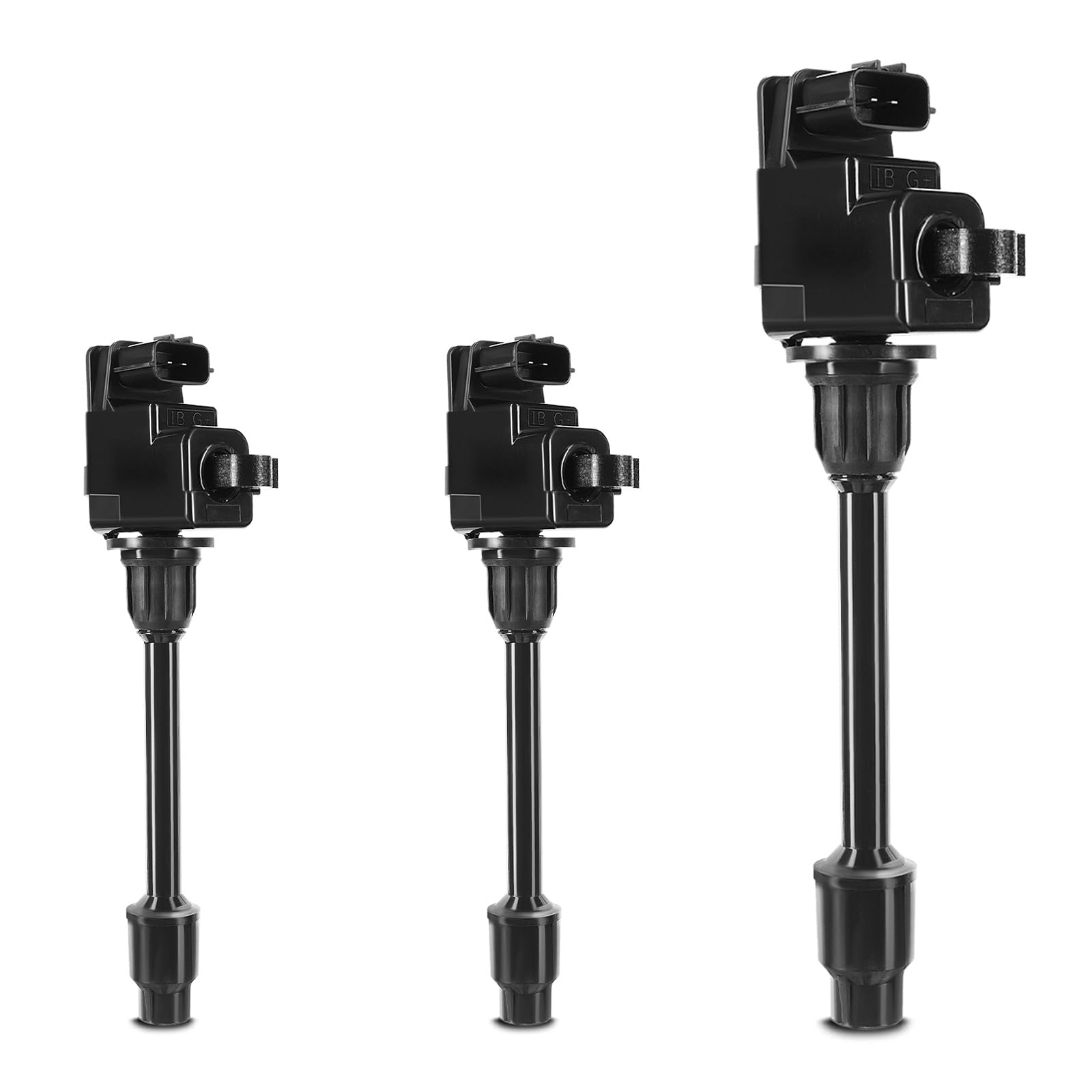 A-Premium Engine Ignition Coil Pack Compatible With Nissan Maxima 1995-1999 & Infiniti I30 1996-1999, V6 3.0L, Rear Bank, 3-Pc S