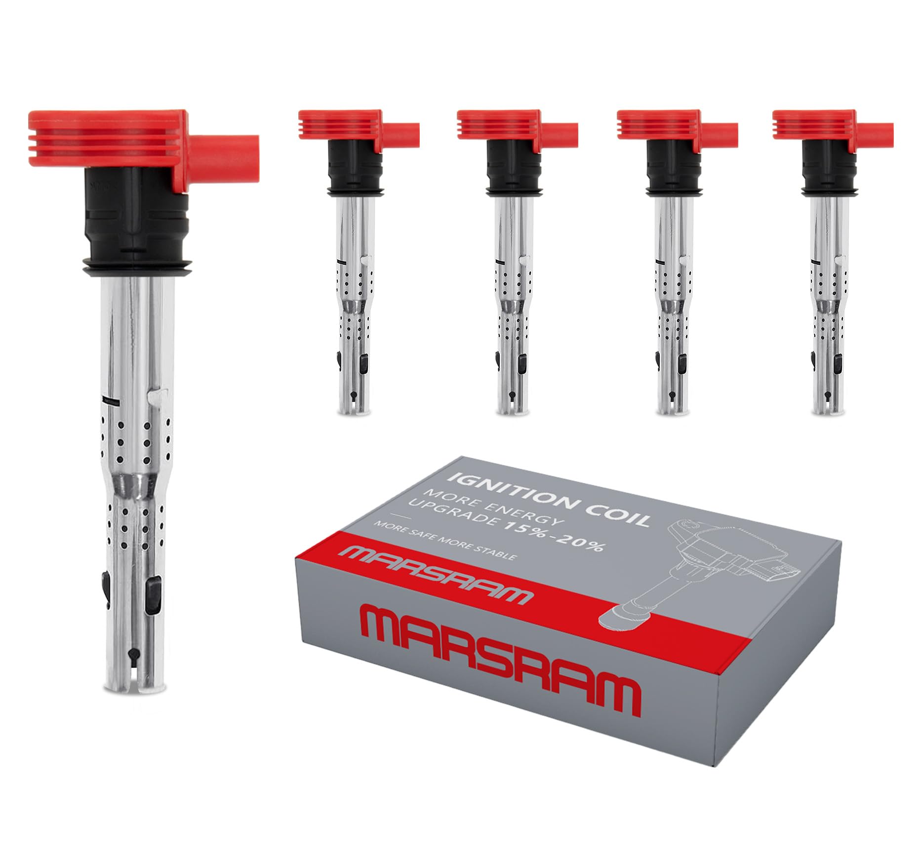 Marsram Ignition Coil Pack Uf575 For 2005-2016 Vw Volkswagen Jetta Beetle Golf Passat Gti Cc 2006-2018 Audi Tt Quattro A3 A4 A5