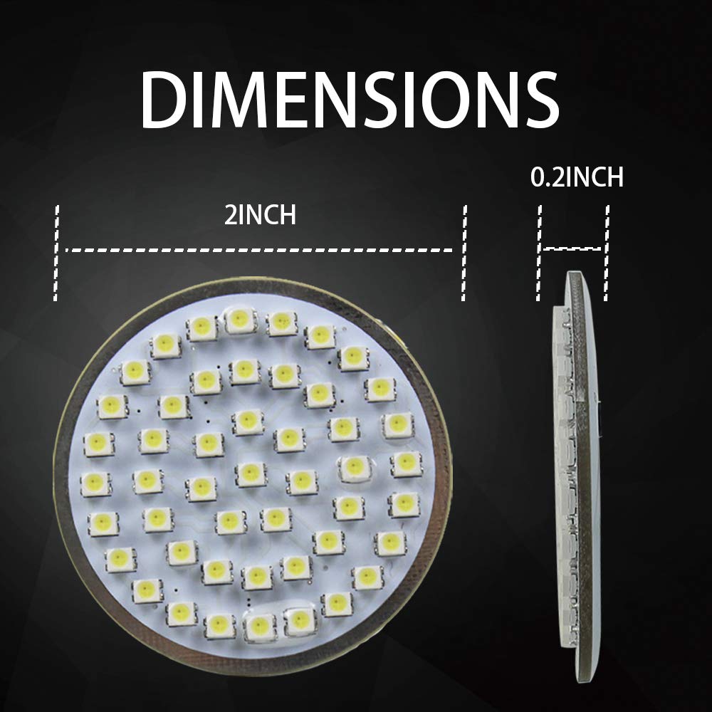 Motorcycle Led Light 2' 50Mm Bullet Style Led Turn Signals Pannel For Motor Bike Sporter Softail Touring (1157 Base-1) …