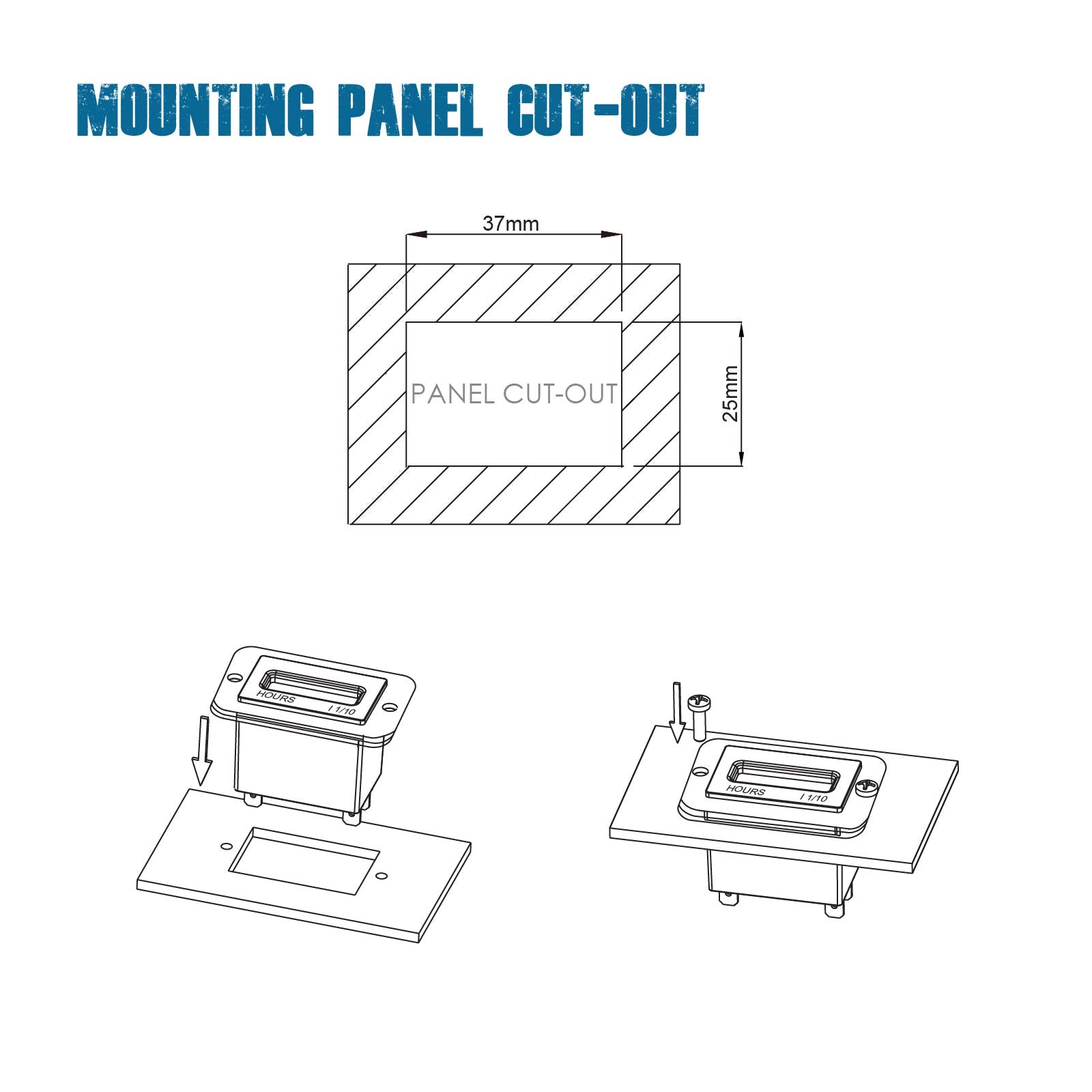 Runleader Digital LCD Hour Meter, AC 86V to 230V, Total Hours Resettable, Use for ZTR Lawn Mower Tractor Generator Golf cart Clu