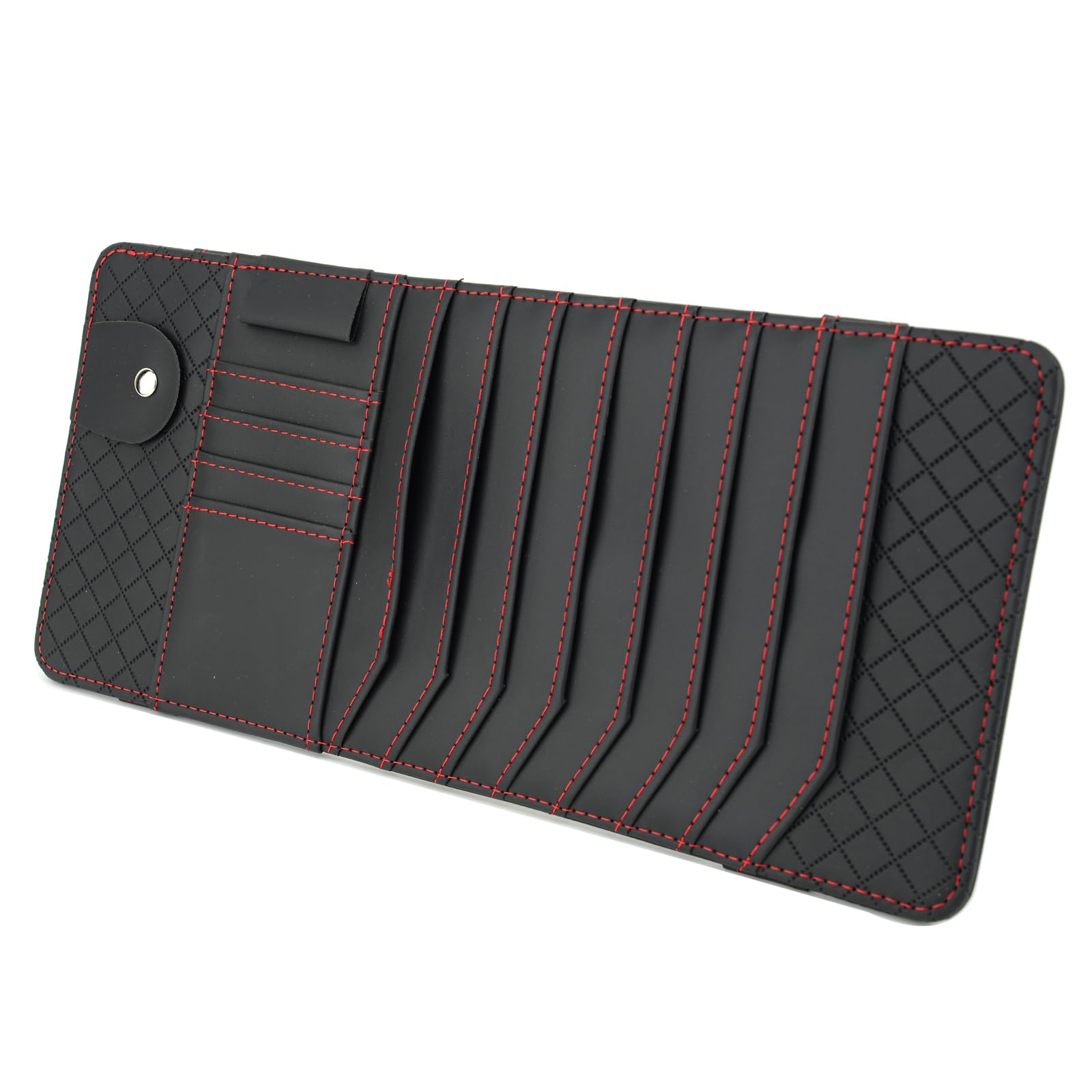 Car CD Holder Storage Case, Car/Truck/SUV Sun Visor Organizer, Personal Belonging and Registration, Document, Sunglasses, Ticket