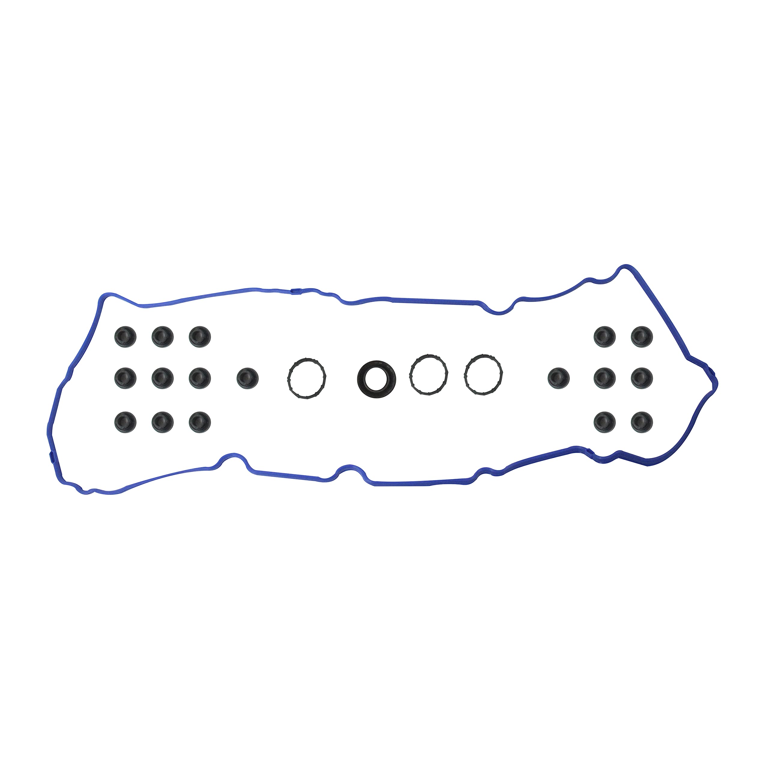 DNJ VC4212G Valve Cover Gasket with Grommets for 09-12 Ford, Mazda, Mercury Escape, Fusion, Tribute, Mariner, Milan 3.0L V6 DOHC Naturally Aspirated