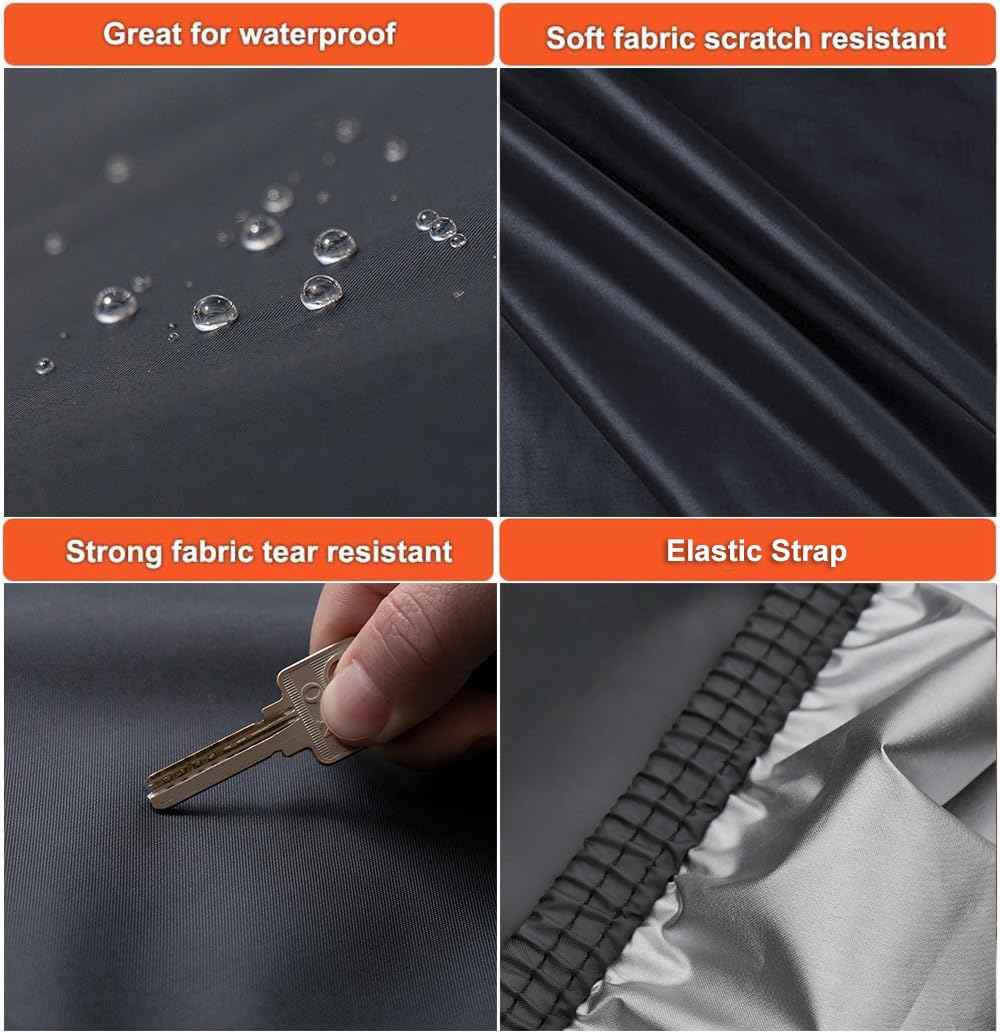 Kayme Car Cover Waterproof All Weather With Lock And Zipper, Outdoor Sun Uv Rain Protection, Universal For Civic, Corolla, Sentr