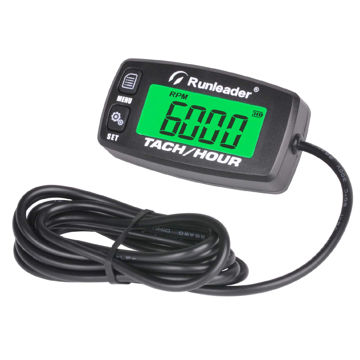 Runleader Digital Tach Hour Meter, RPM Gauge Meter,Backlight Display, Battery Replaceable for ZTR Lawn Mower Inverter Generator 