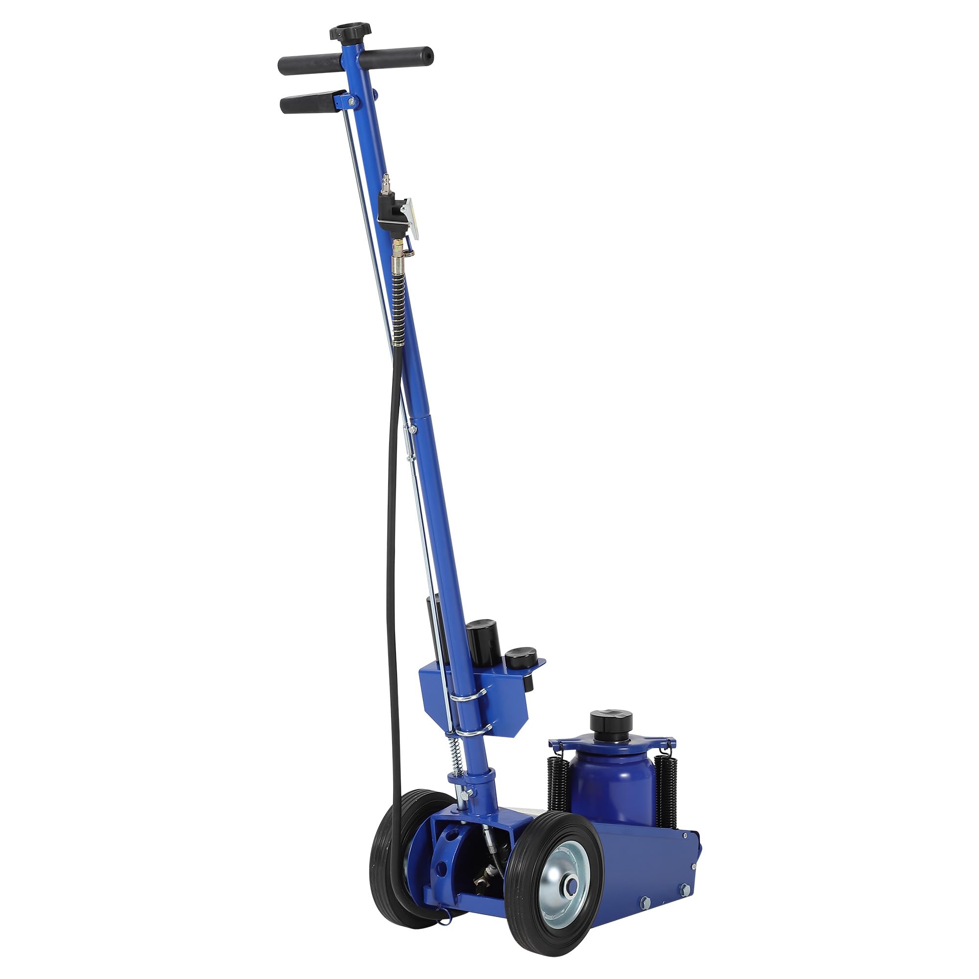 35 Ton Air Hydraulic Floor Jack, 77,000 LBS Capacity for Heavy Duty Trucks & Tractors, Low Profile 10 inch, with 4 Adapters, Dua