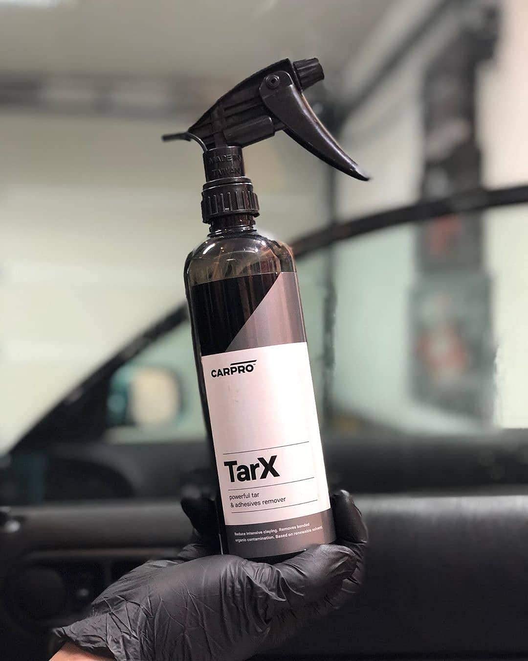 Carpro Tarx Tar & Adhesive Remover - Professional Strength Sap, Tar, Dirt & Bug Remover - Automotive Degreaser Car Wash Detailing - Protection For Your Car Or Truck - 500Ml (17Oz) W/Sprayer