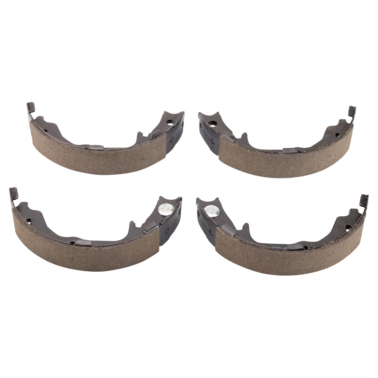 Trq Rear Brake Pad & Rotor Kit Brake Pads Brake Rotor Parking Brake Shoe Set Ceramic Compatible With 2006-2012 Mitsubishi Eclips